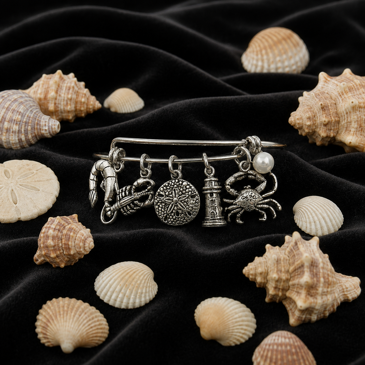 Beach Pearl Bracelet Black Velvet ChatGPT.png