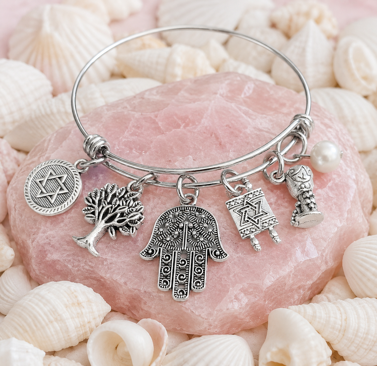 Jewish Pearl Bracelet Pink Stone Shells ChatGPT.png