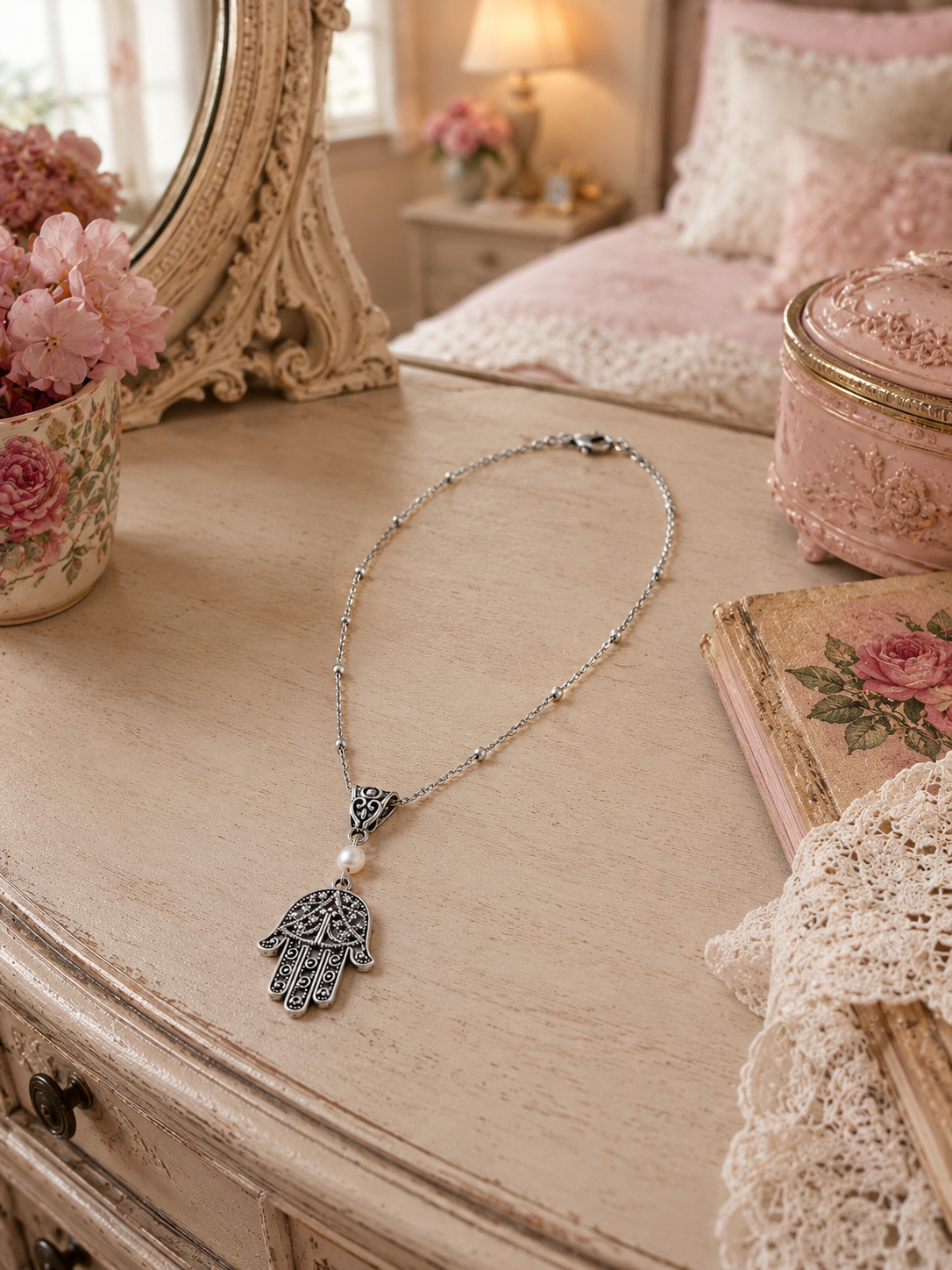 Hamsa Perl Necklace Dresser ChatGPT.png