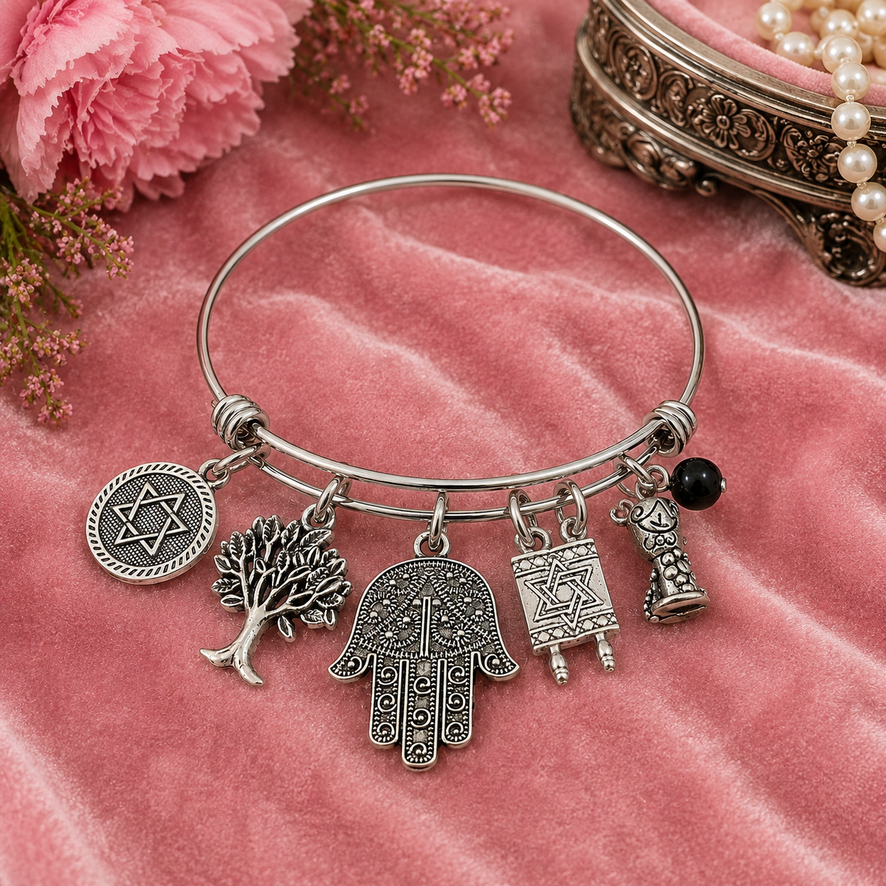 Jewish Onyx Bracelet Pink Velvet ChatGPT.png
