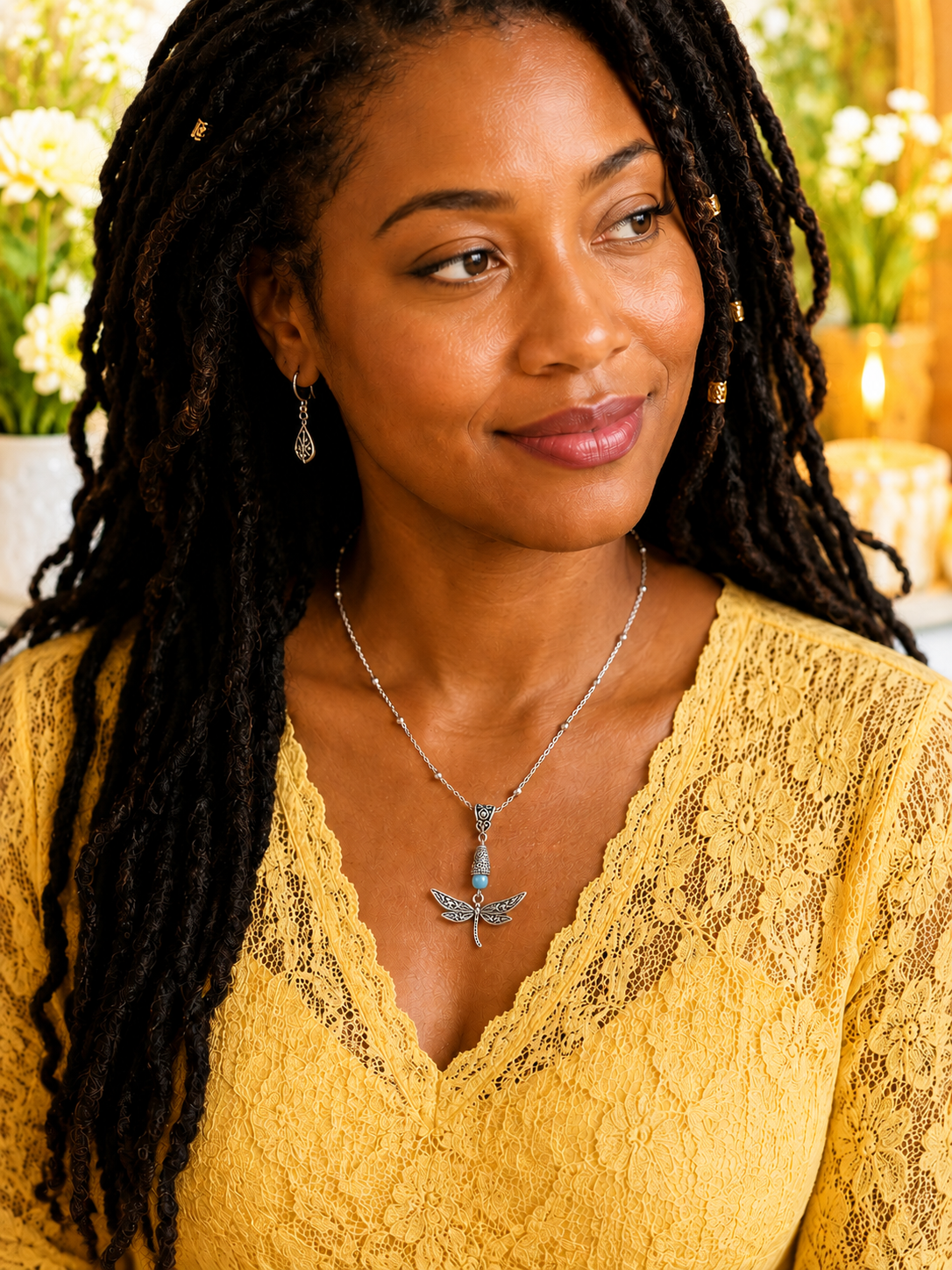 Dragonfly Necklace Woman Lace ChatGPT.png