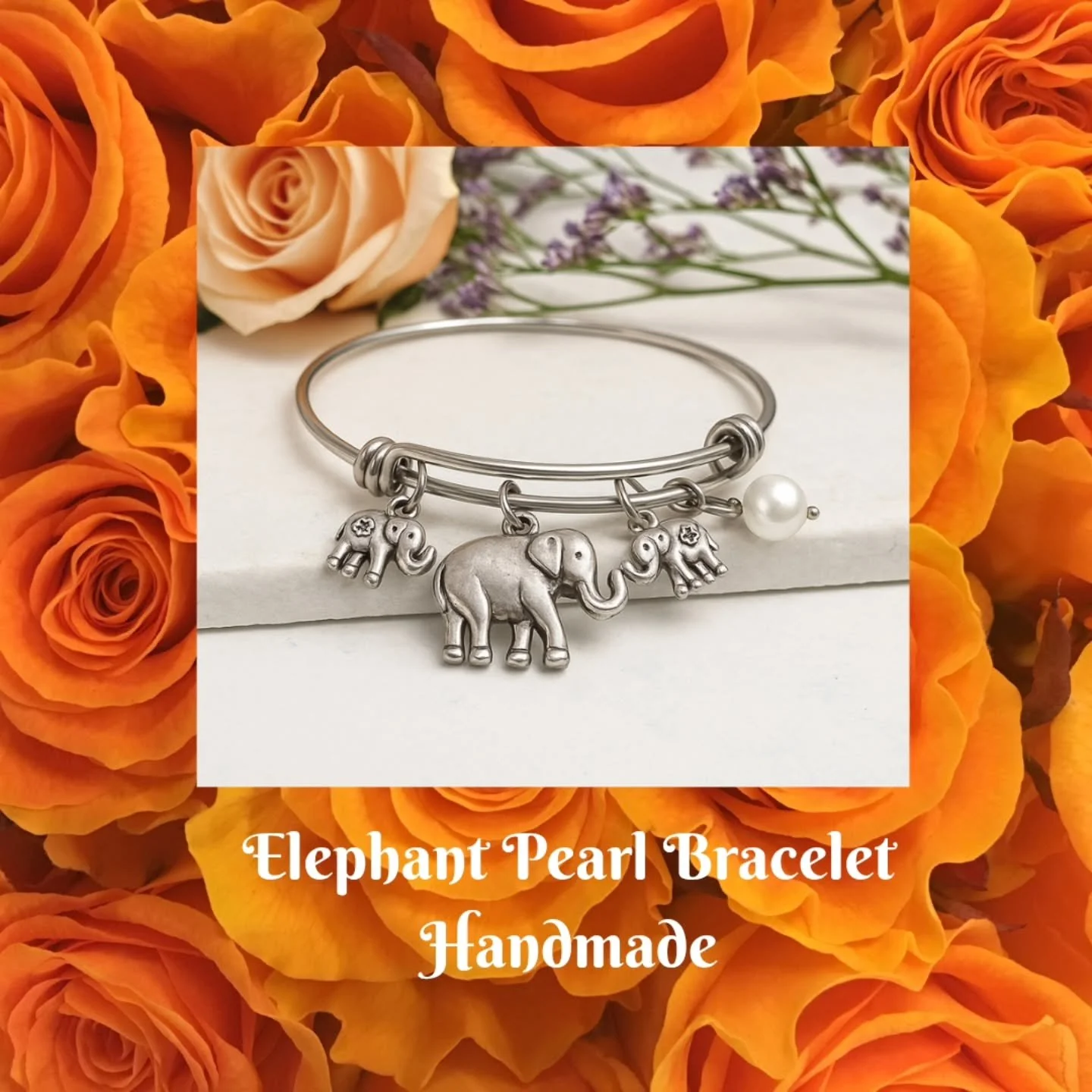 💎 Artist Created! Elephant Pearl Bracelet on a Stainless Steel Expandable Bangle! 🛍 5 ⭐️ Shops in Bio!

🛍 Free Shipping! 📦 5⭐️Amazon &amp; Etsy🛍 Tap on Linktr.ee in bio!

&quot;Designing jewelry is my way of bringing Love &amp; Joy to your world