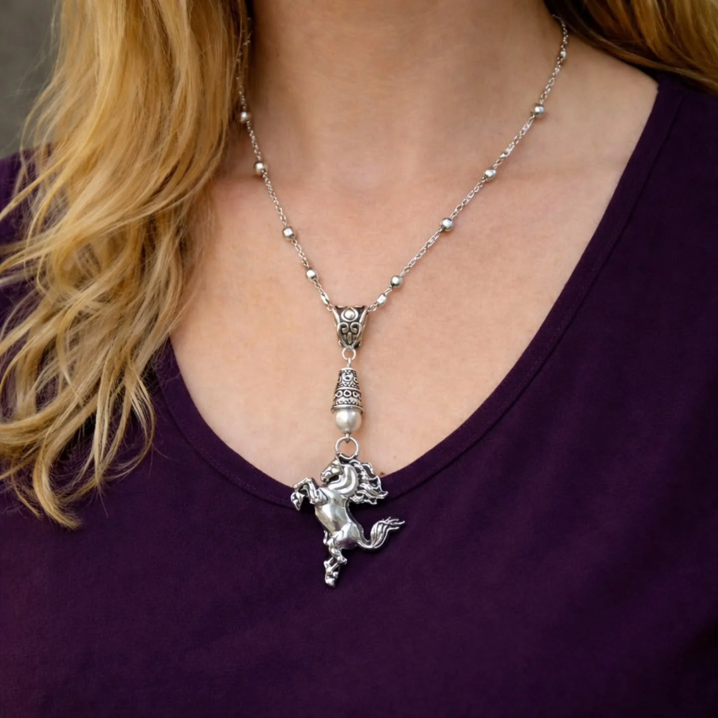 A touch of wild grace

Hand crafted necklace💎
Made to order 

1213jewelry.com 

#1213jewelry #horseriding #horselove #necklace