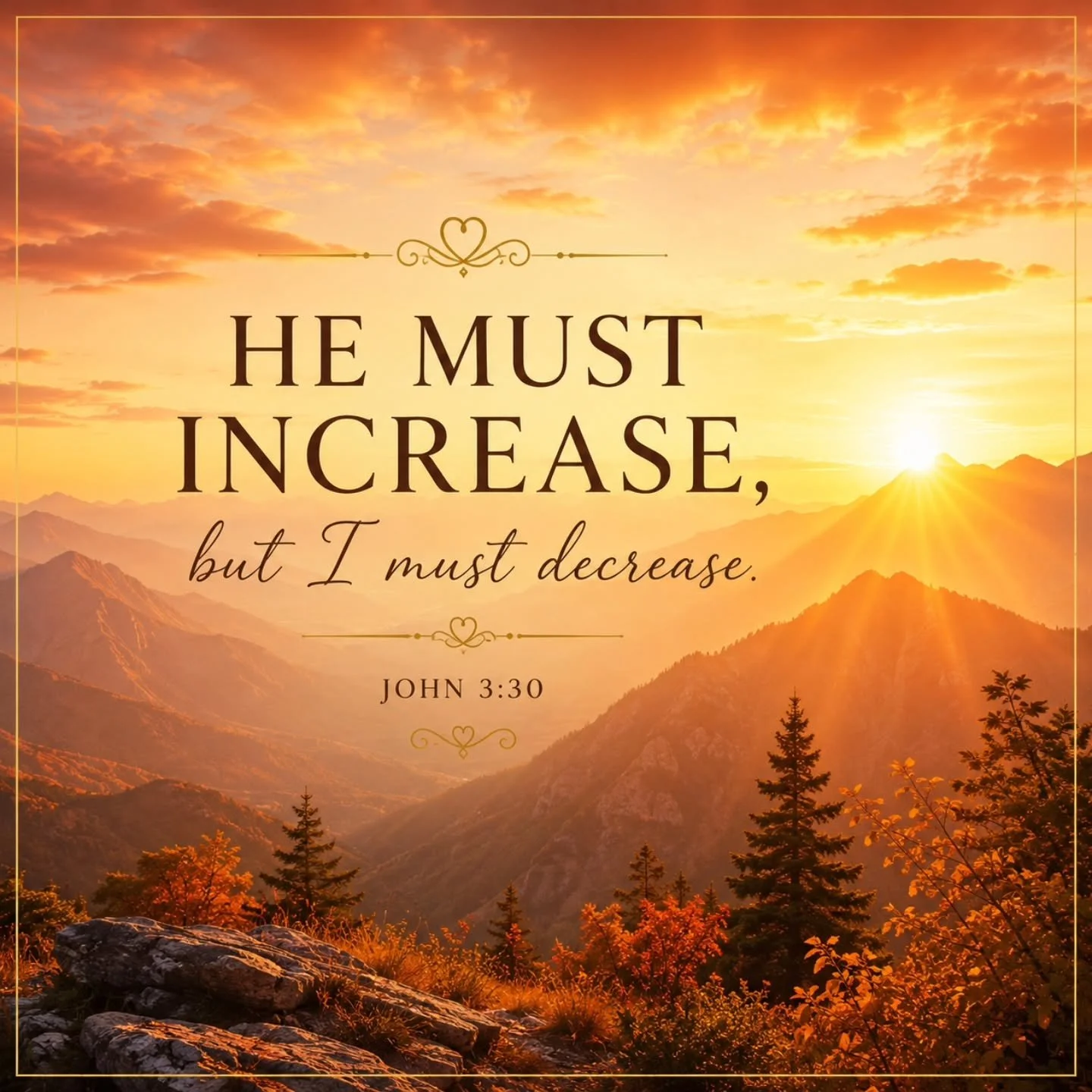 Less of me.
More of Him.
🧡

#PeshahAnn
#John330
#christianquotes
#FaithHopePurpose
#QuietFaith
