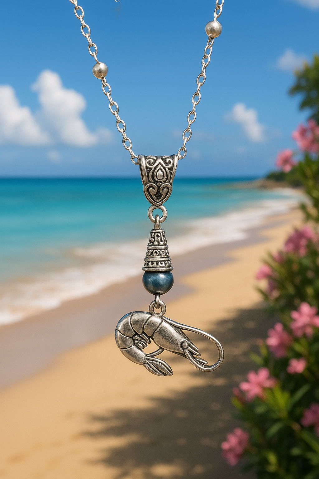 Shrimp Necklace Beach Scene ChatGPT.png