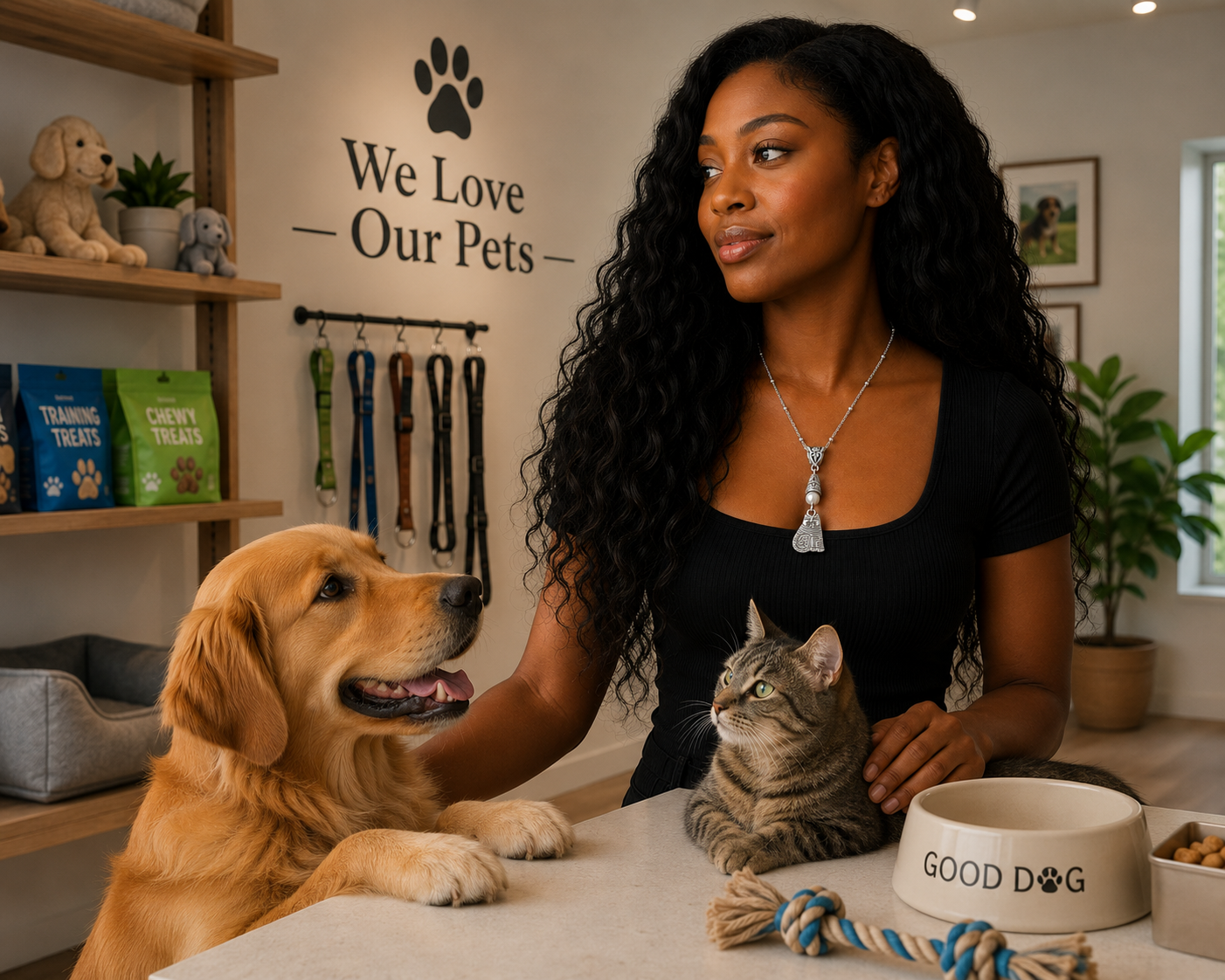 Cat Necklace White Pet Shop Model ChatGPT.png