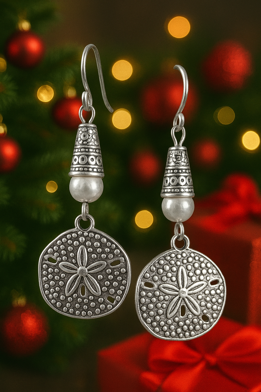 Sand Dollar Earrings Christmas ChatGPT.png