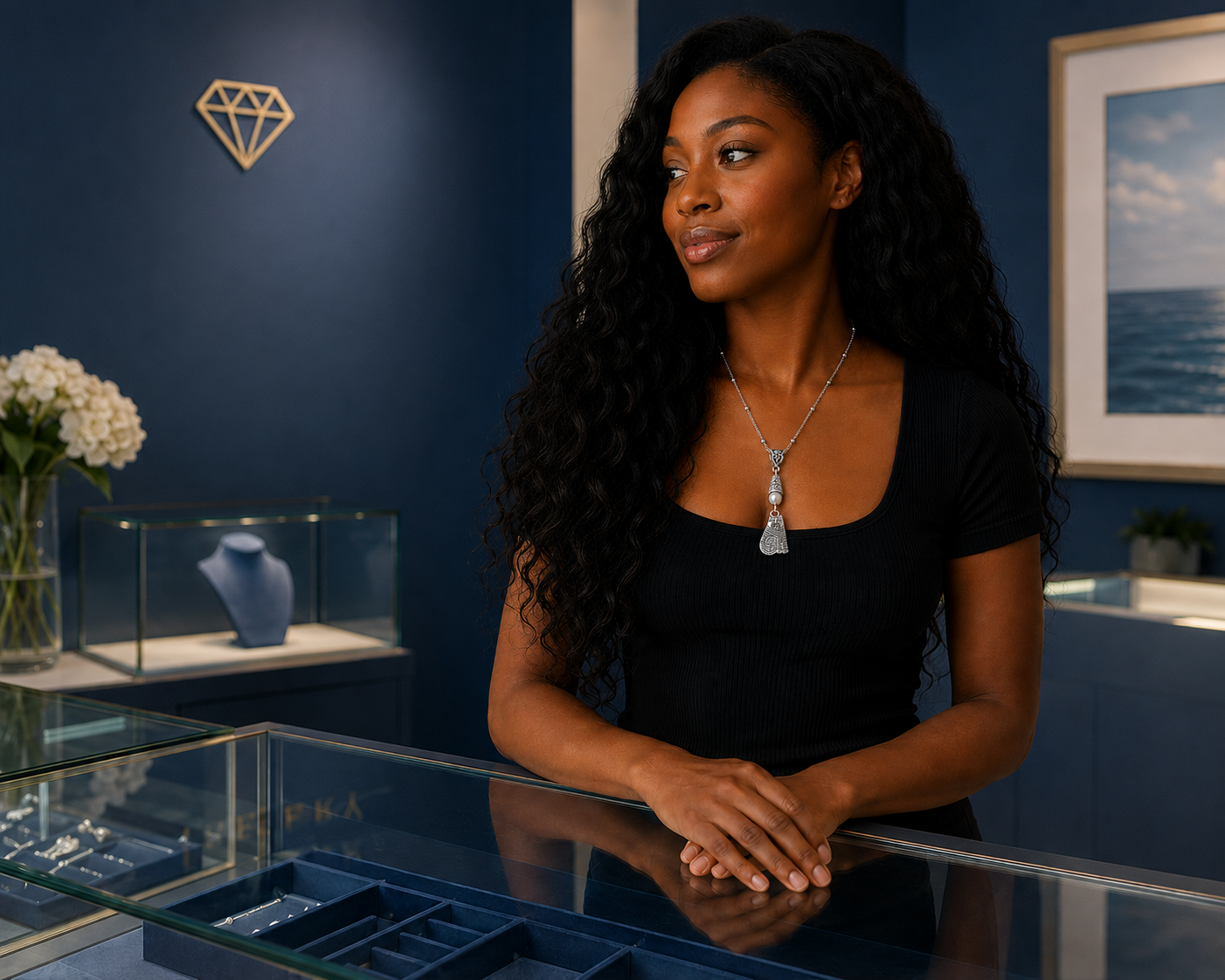 Cat Necklace White Jewelry Shop ChatGPT.png