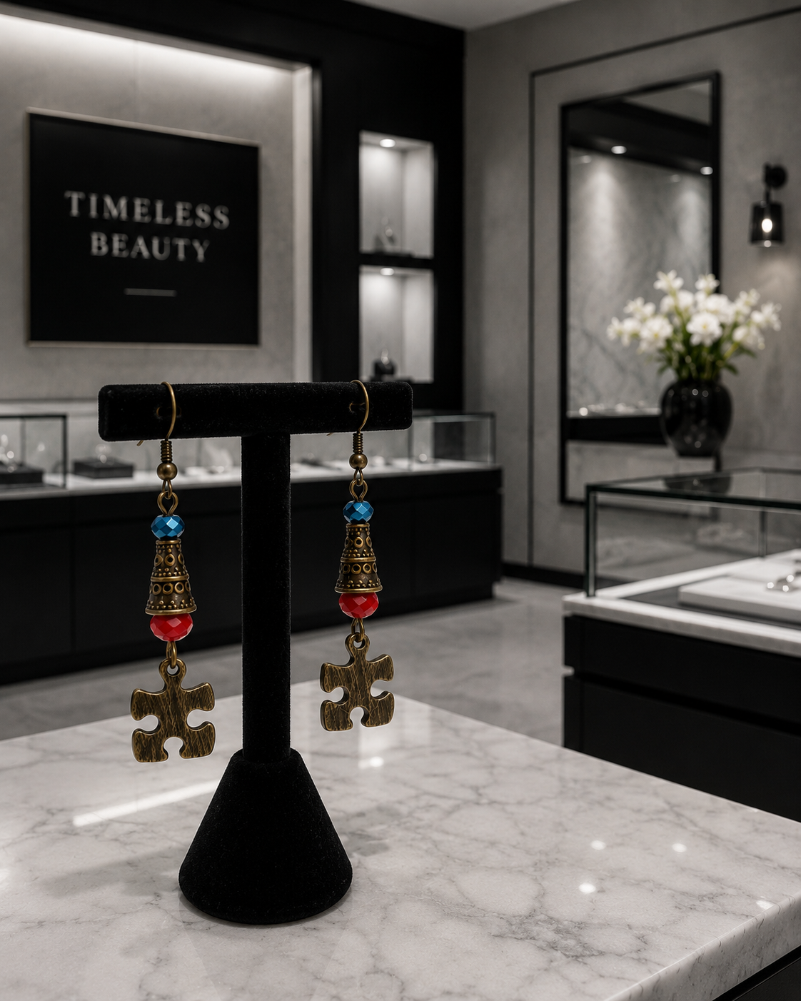 Disability Connections Jewelry Shop Puzzle Earrings ChatGPT.png