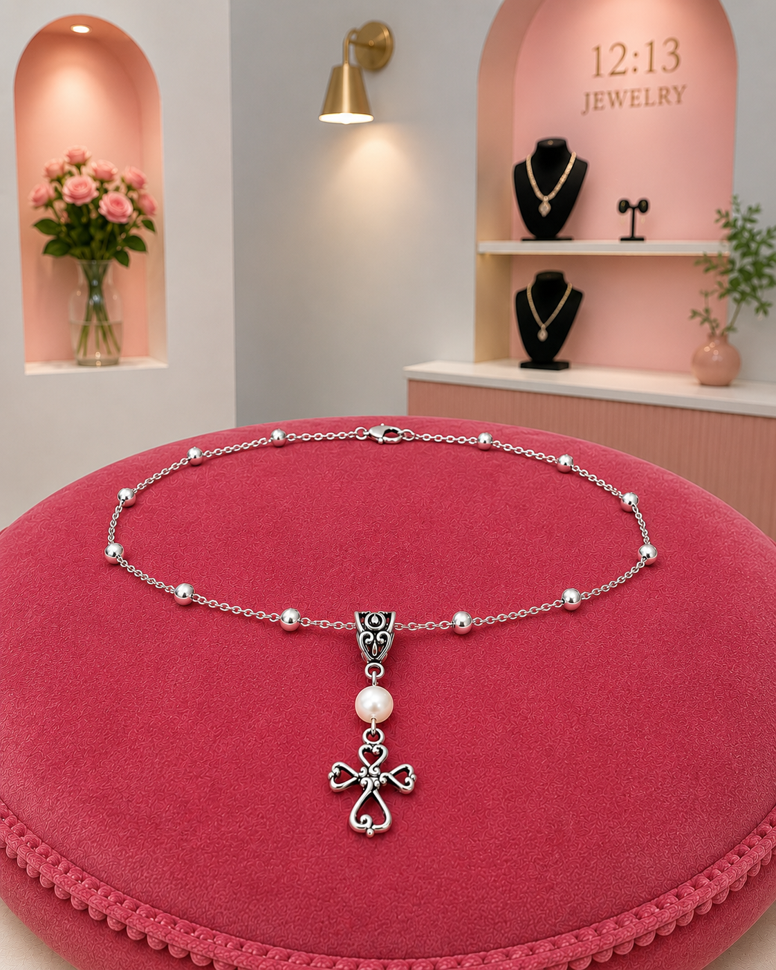 Cross Pearl Necklace Pink Up ChatGPT.png