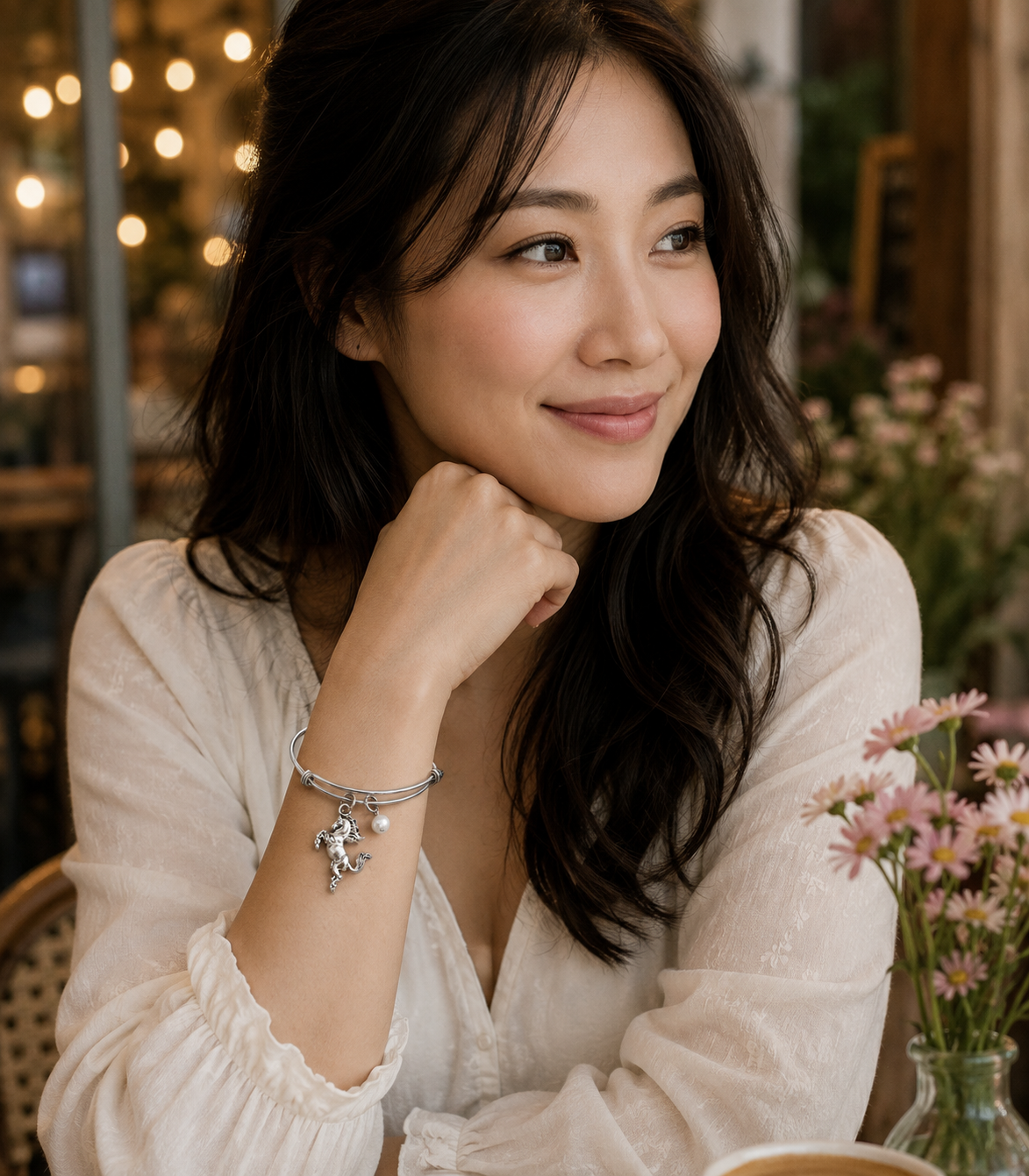 Horse Pearl Bracelet Asian Cafe ChatGPT.png