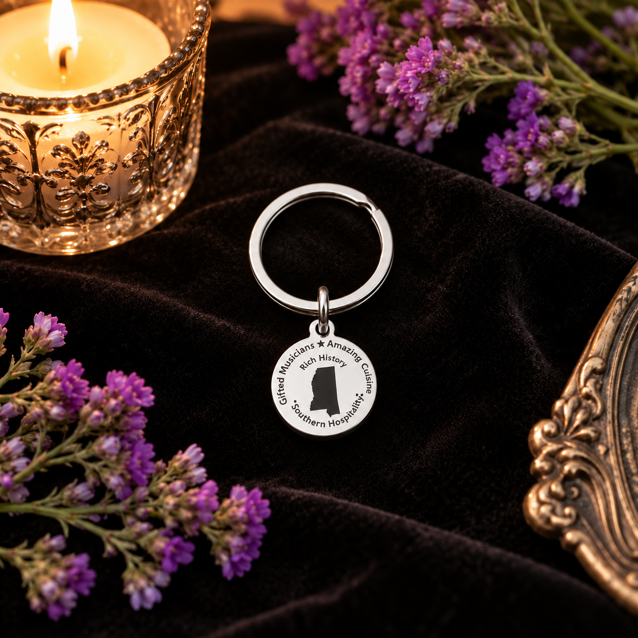 Mississippi Handmade Key Ring