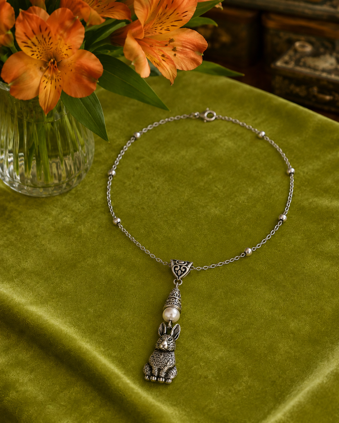 Rabbit Necklace Velvet Flowers ChatGPT.png