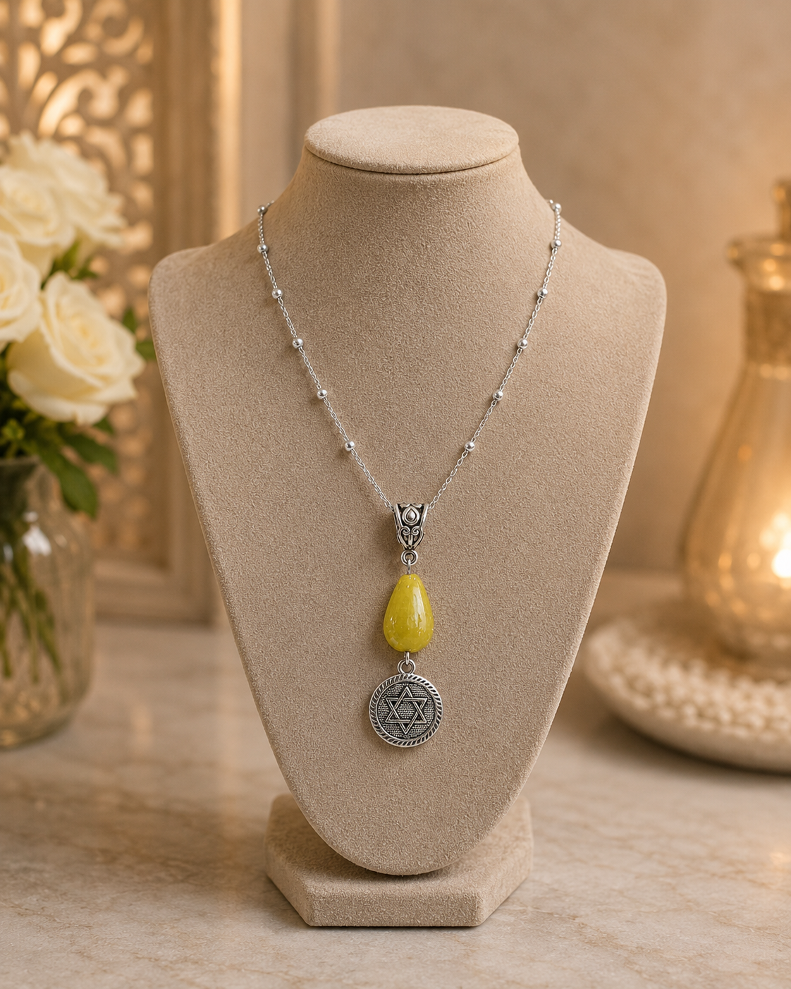 Star Of David Green Drop Necklace ChatGPT.png
