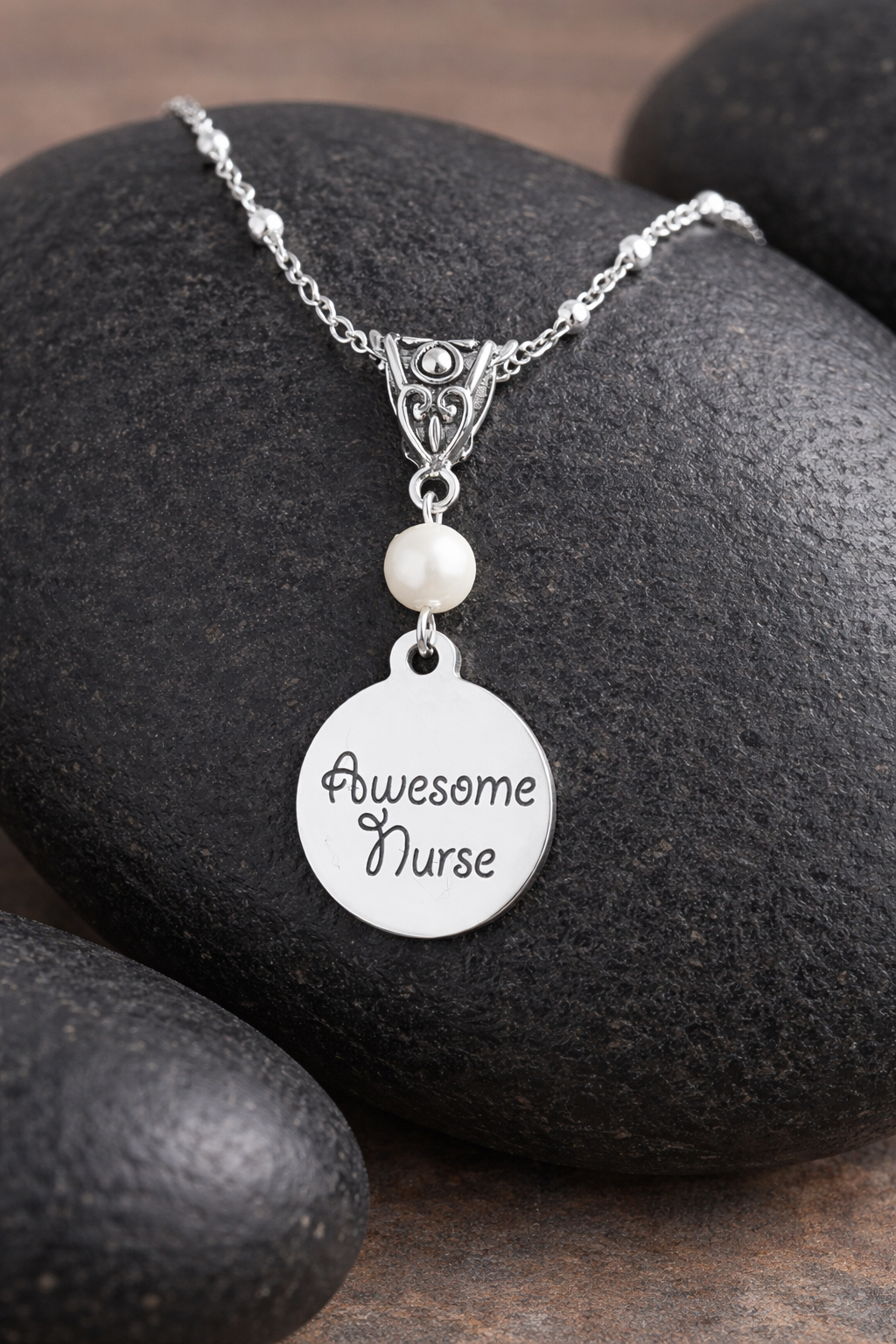 Nurse Pearl Necklace Black Stone ChatGPT.png