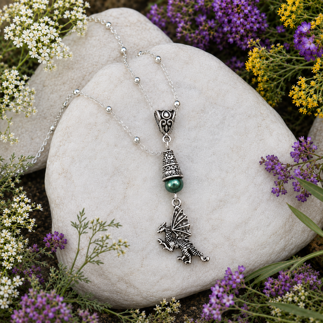 Dragon Necklace Green Rock ChatGPT.png