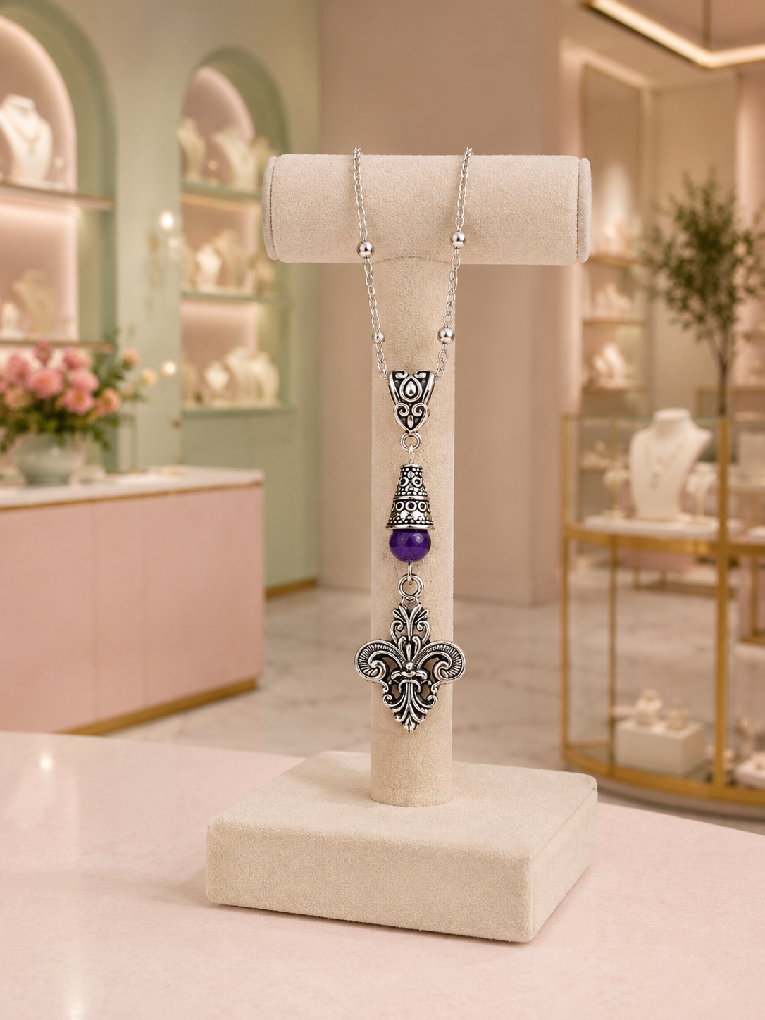 Fleur De Lis Necklace Purple Shop ChatGPT.png