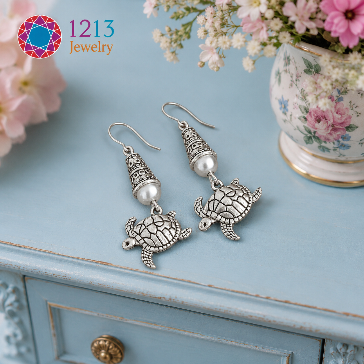 Turtle Earrings Blue Dresser ChatGPT.png