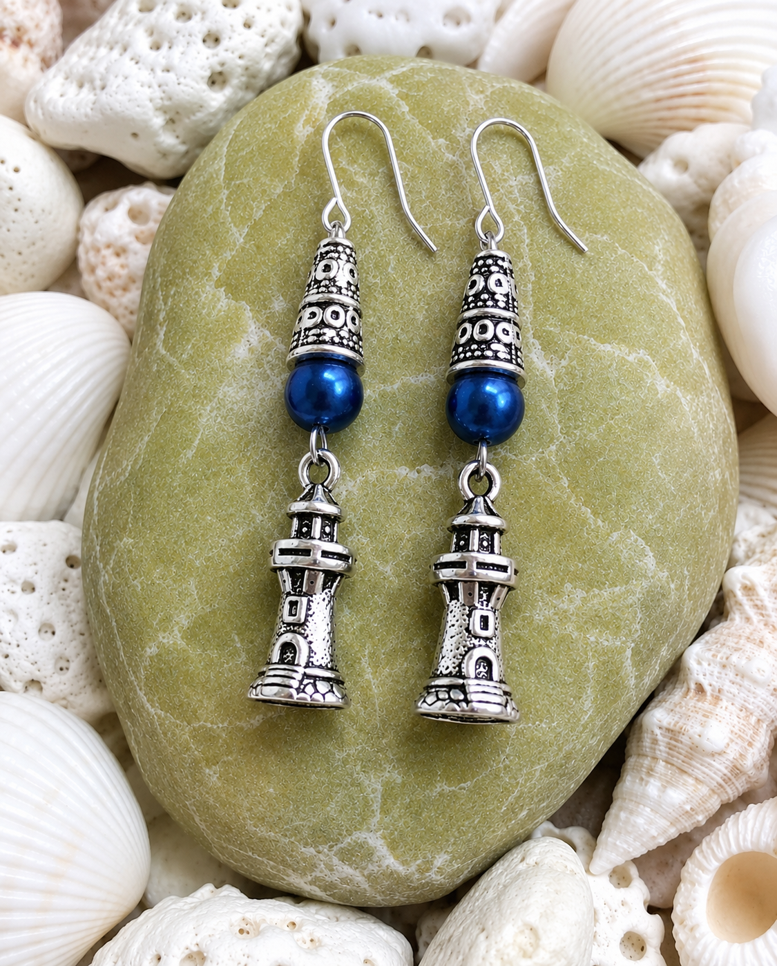 Lighthouse Earrings Stone Shell ChatGPT.png