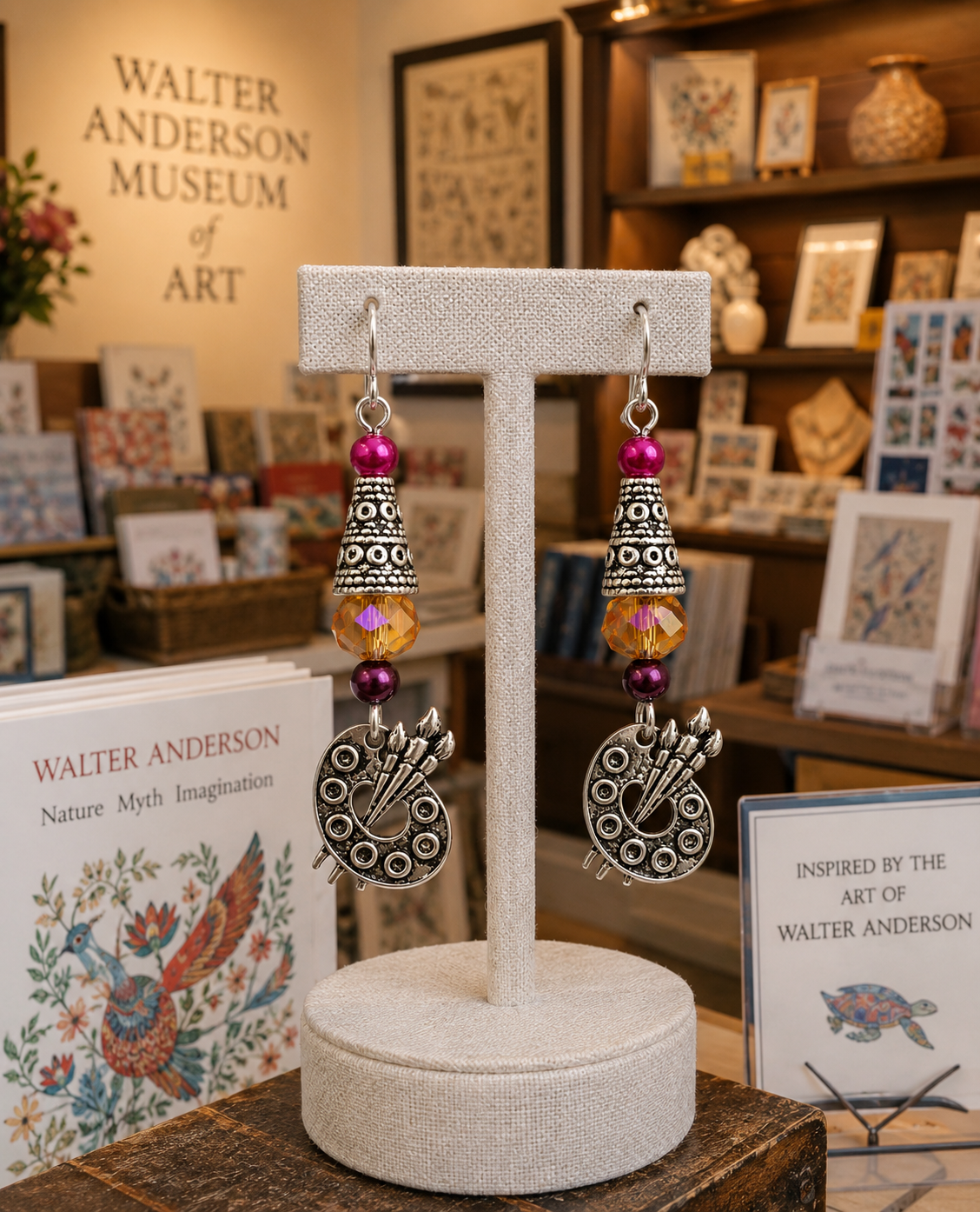 Walter Anderson Museum Artist Palette Earrings Gift Shop ChatGPT.png