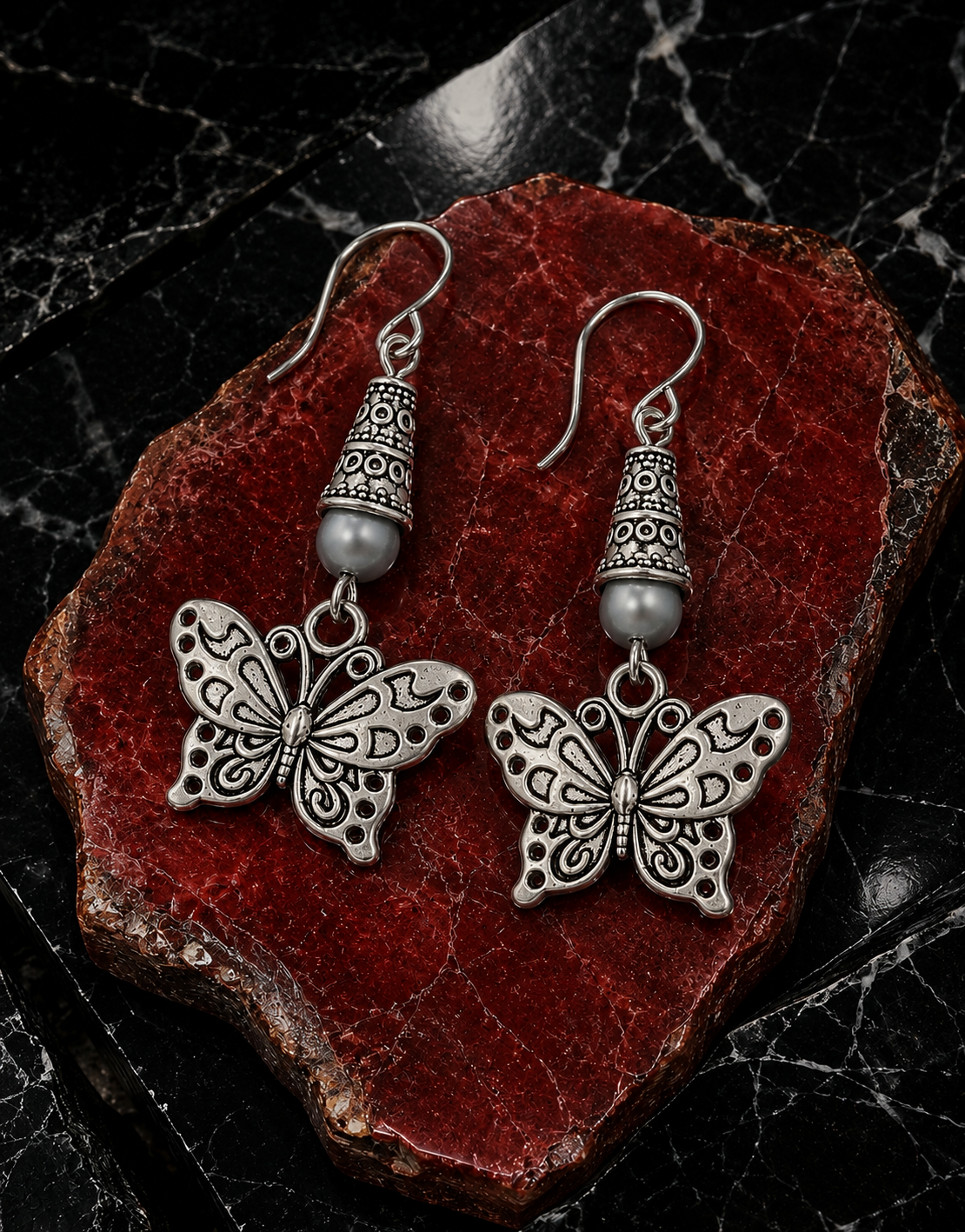 Butterfly Earrings Gray Accent Stone ChatGPT.png
