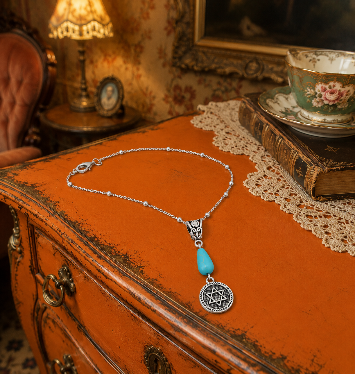 Star Of David Turquoise Necklace Dresser ChatGPT.png