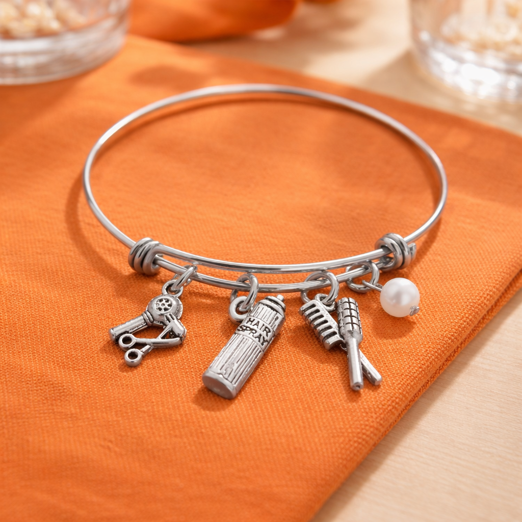 Hiardresser Beautician Bracelet Orange Table Cloth ChatGPT.png