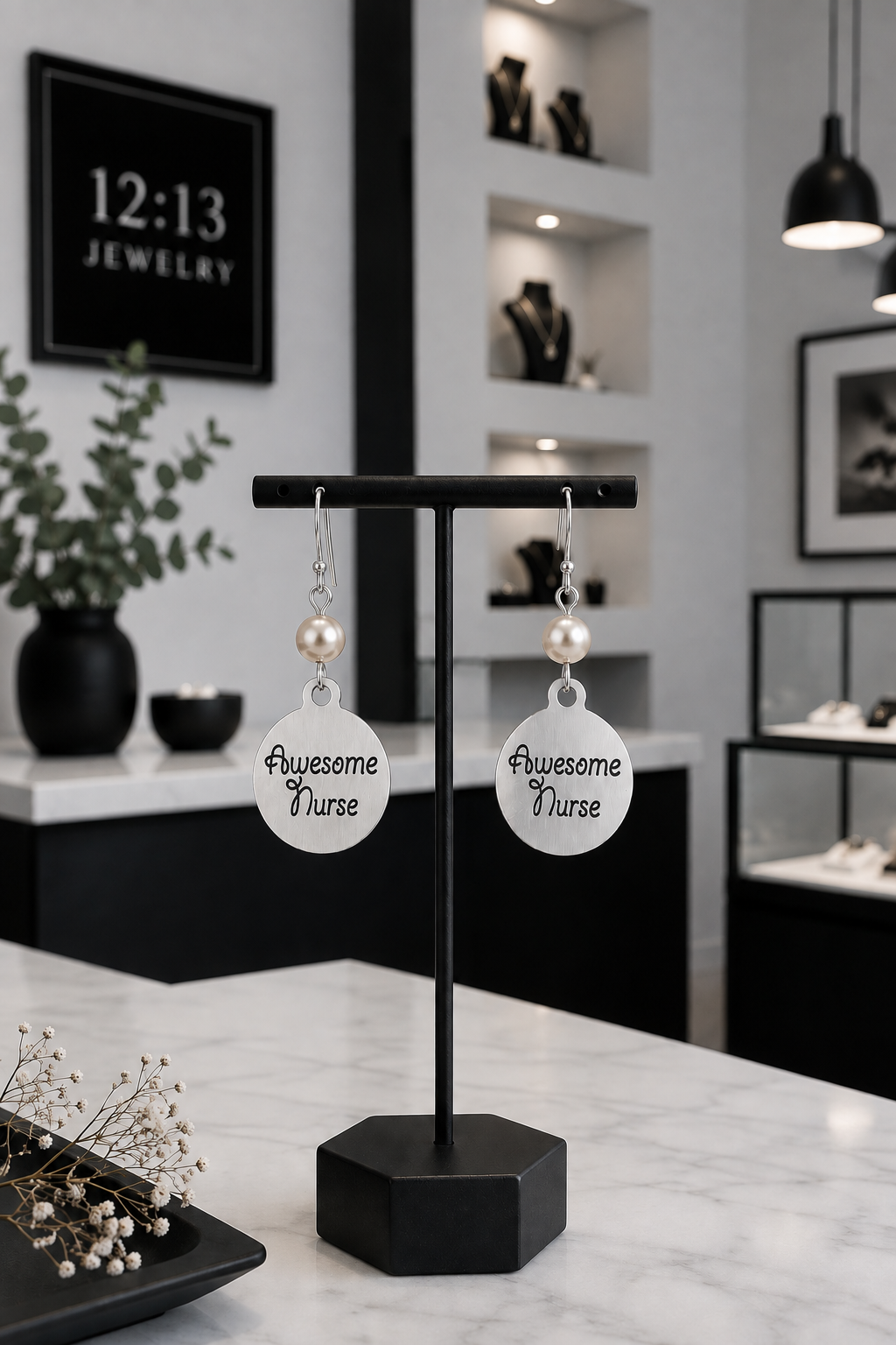 Awesome Nurse Pearl Earrings Shop 1.png