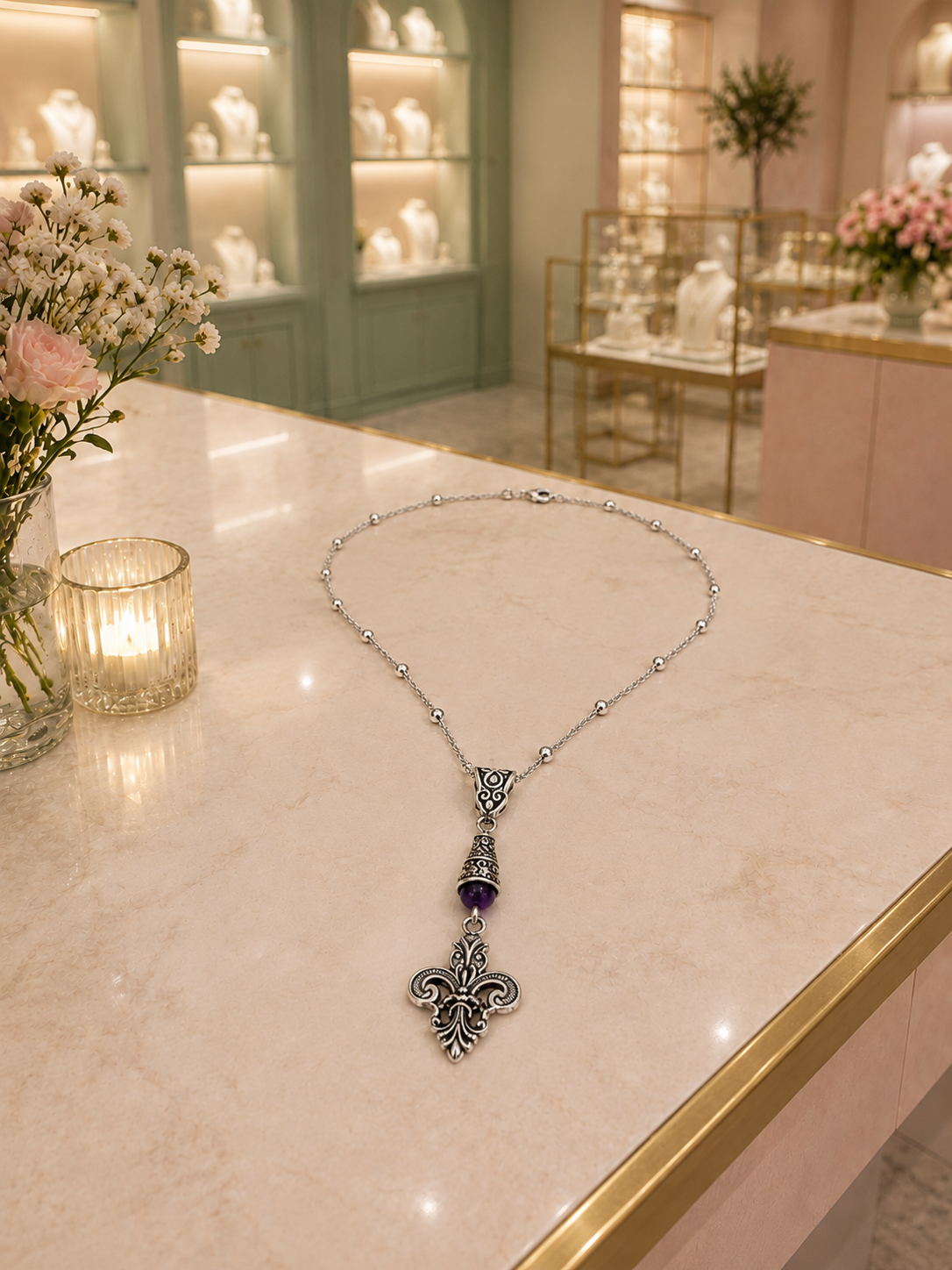 Fleur De Lis Necklace  Purple Up Counter.png