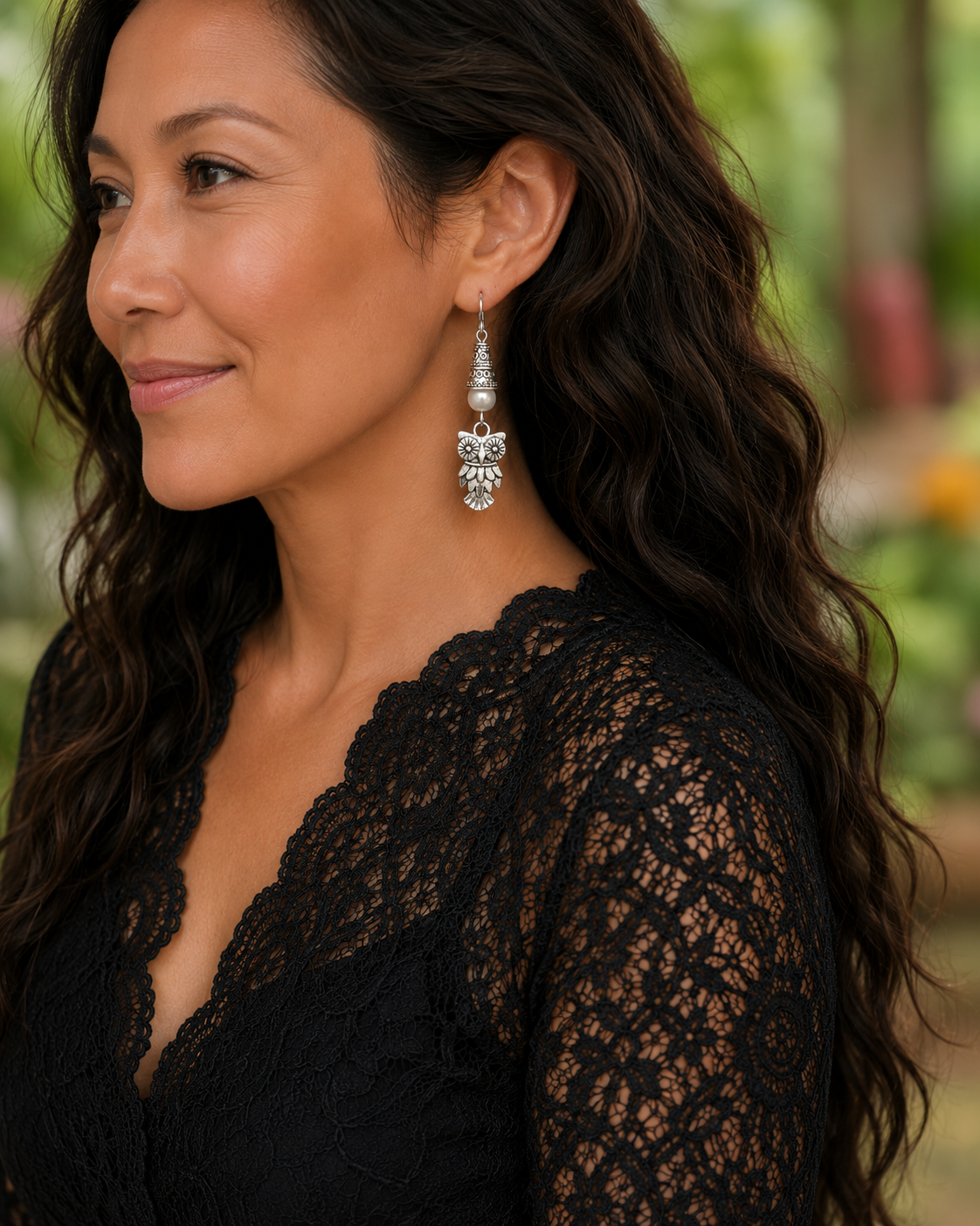 Owl Earrings Nature Model ChatGPT.png