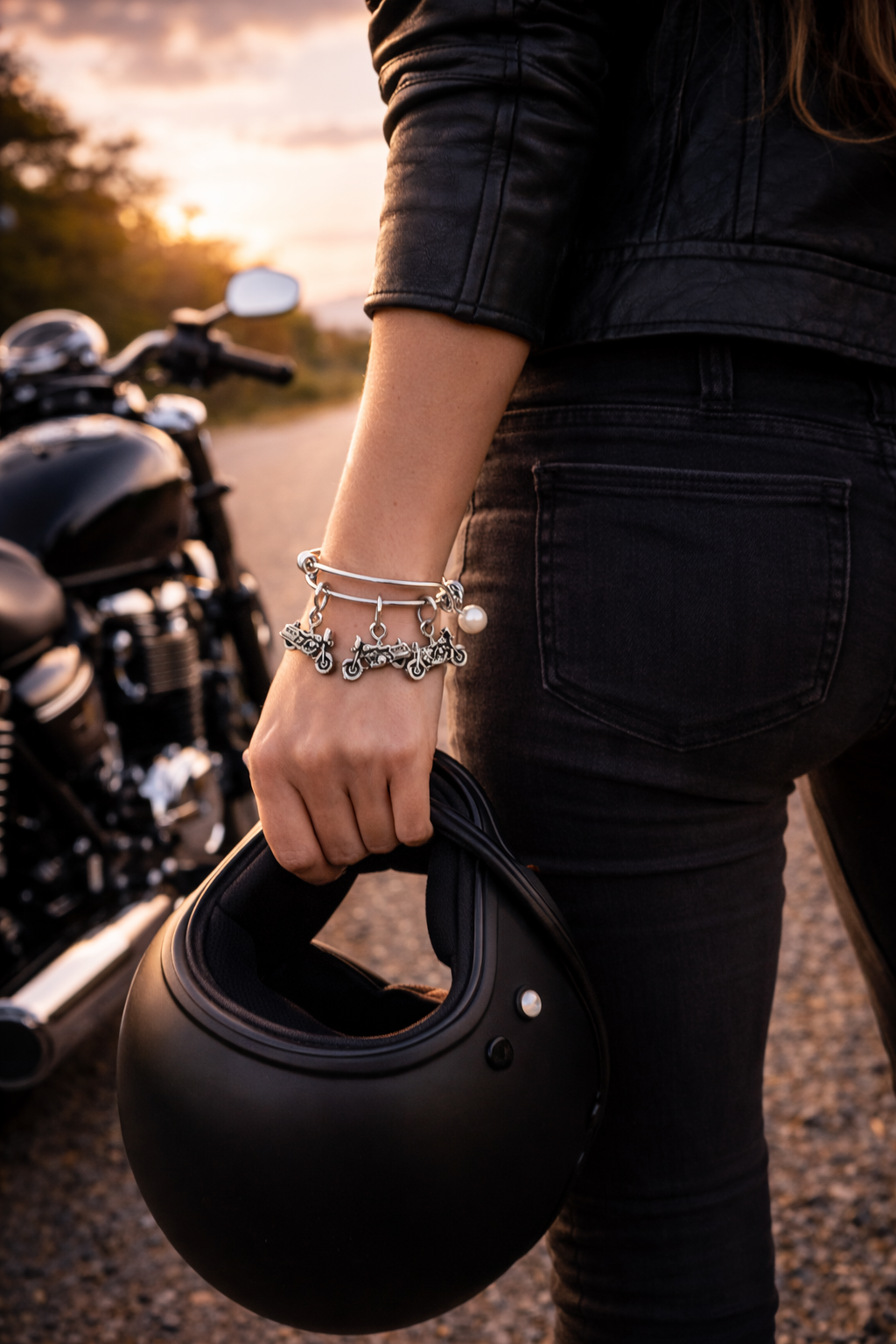 Motorcycle Bracelet Woman Rider ChatGPT.png
