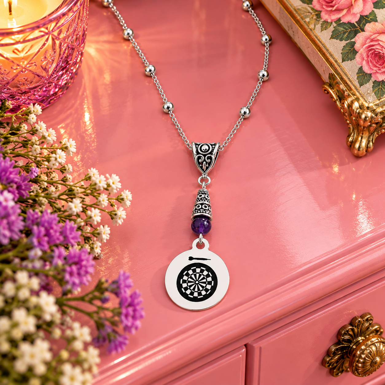 Dart Necklace Pink Dresser 1 ChatGPT.png