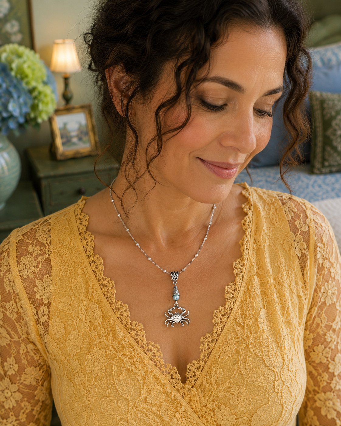 Crab Necklace Model Yellow Lace ChatgPT.png