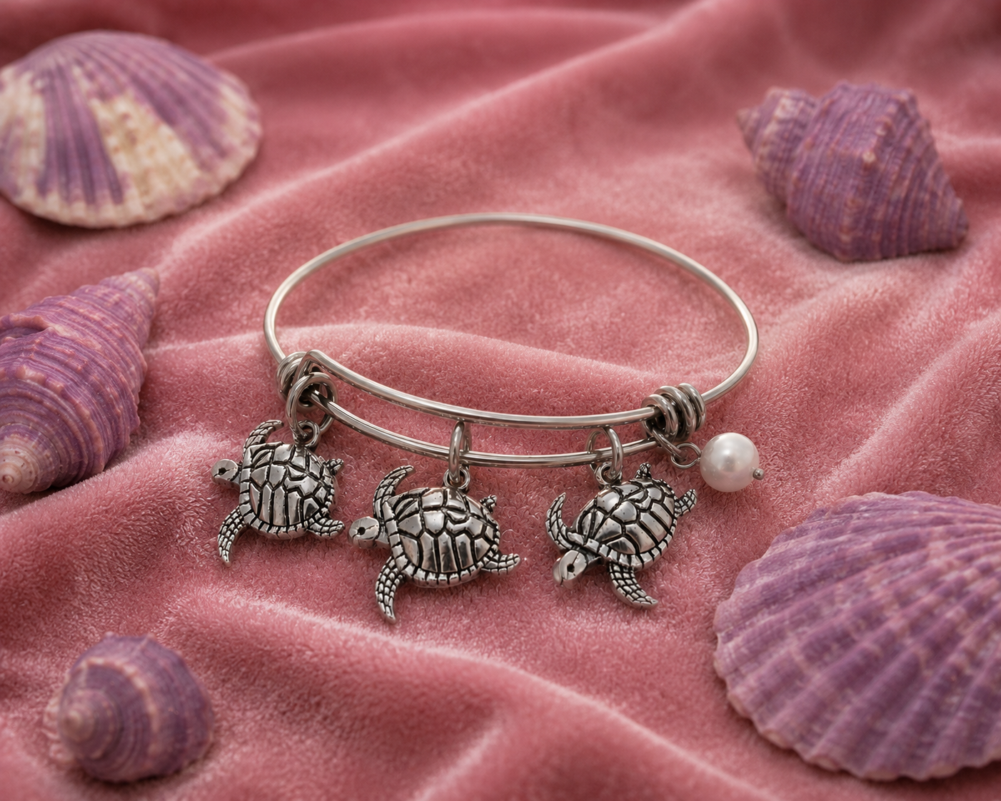 Turtle Pearl Bracelet Pink Purple ChatGPT.png