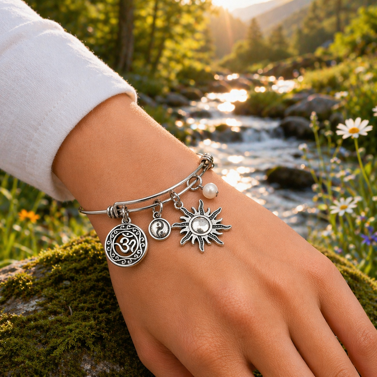 Om Yin Yang Sun Pearl Bracelet Nature ChatGPT.png