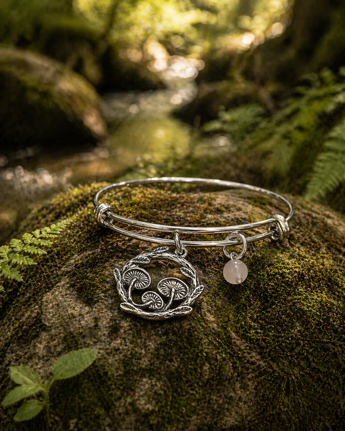 Mushroom Rose Quartz Bracelet Nature ChatGPT.png