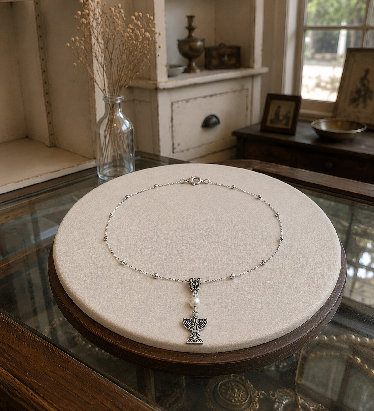 Menorah Pearl Necklace Vintage ChatGPT.png