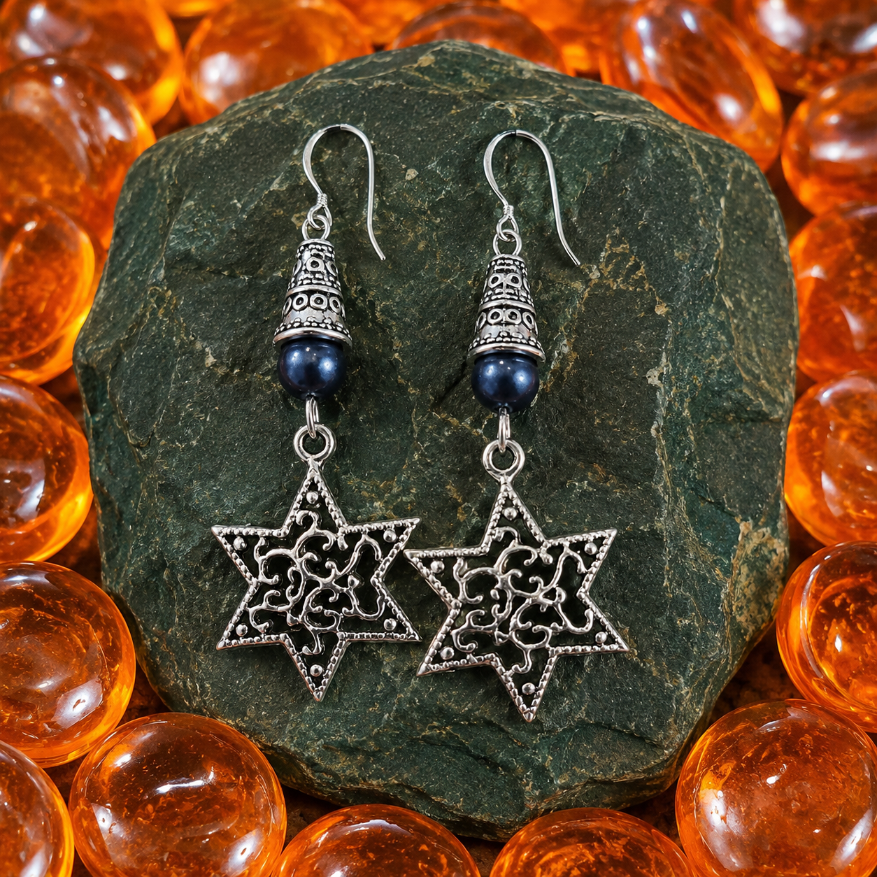 Star Of David Earrings Blue Stone ChatGPT.png