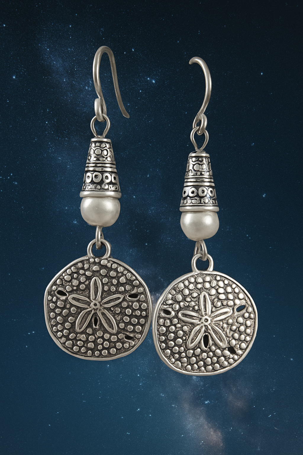 Sand Dollar Earrings Night Sky ChatGPT.png