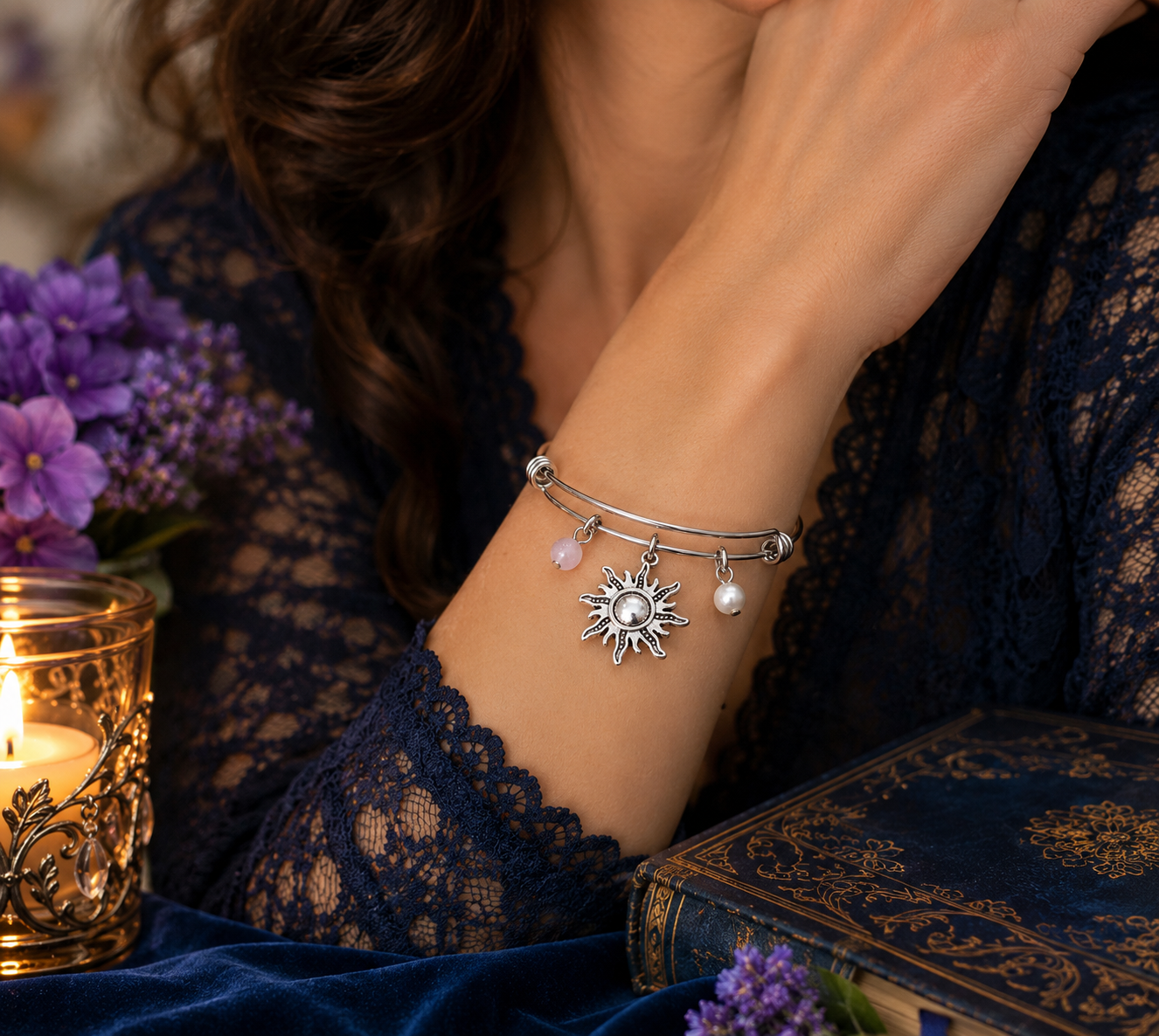 Sun Pearl Rose Quartz Bracelet Model ChatGPT.png