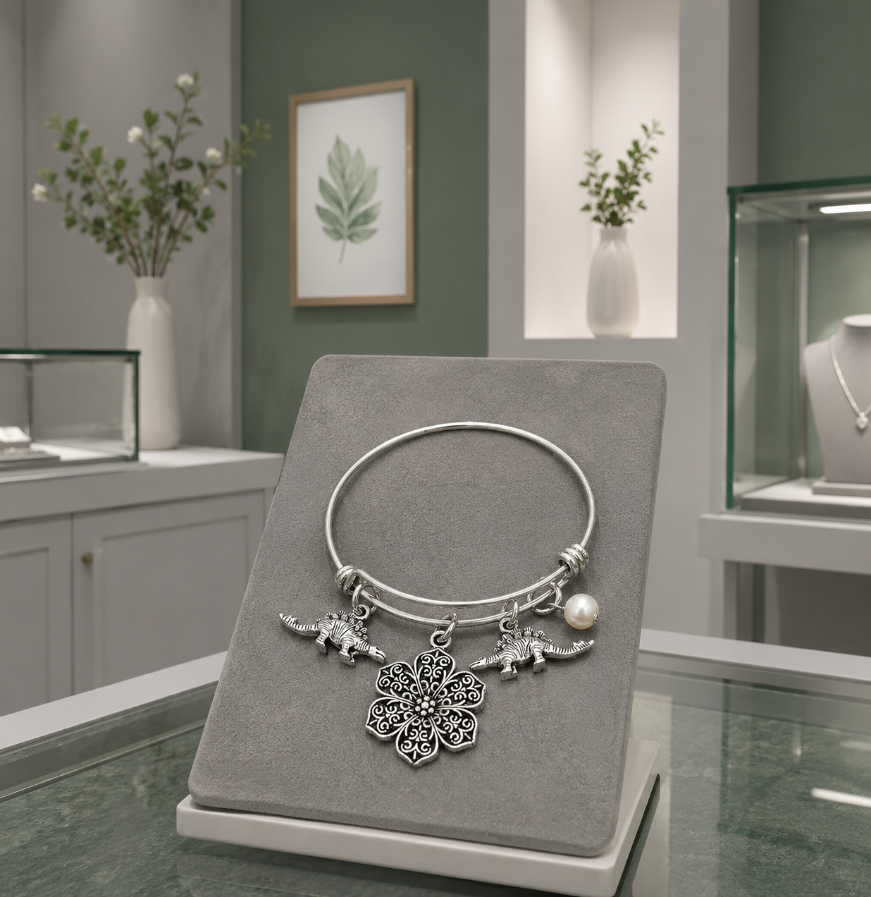 Dinosaur Pearl Bracelet Jewelry Shop ChatGPT.png