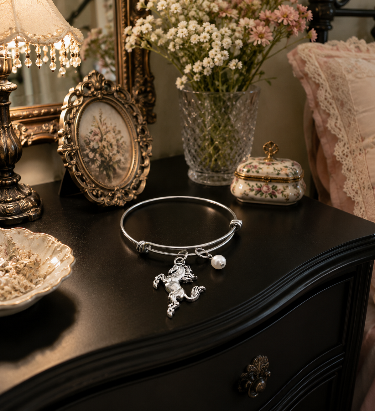 Horse Pearl Bracelet Dresser ChatGPT.png