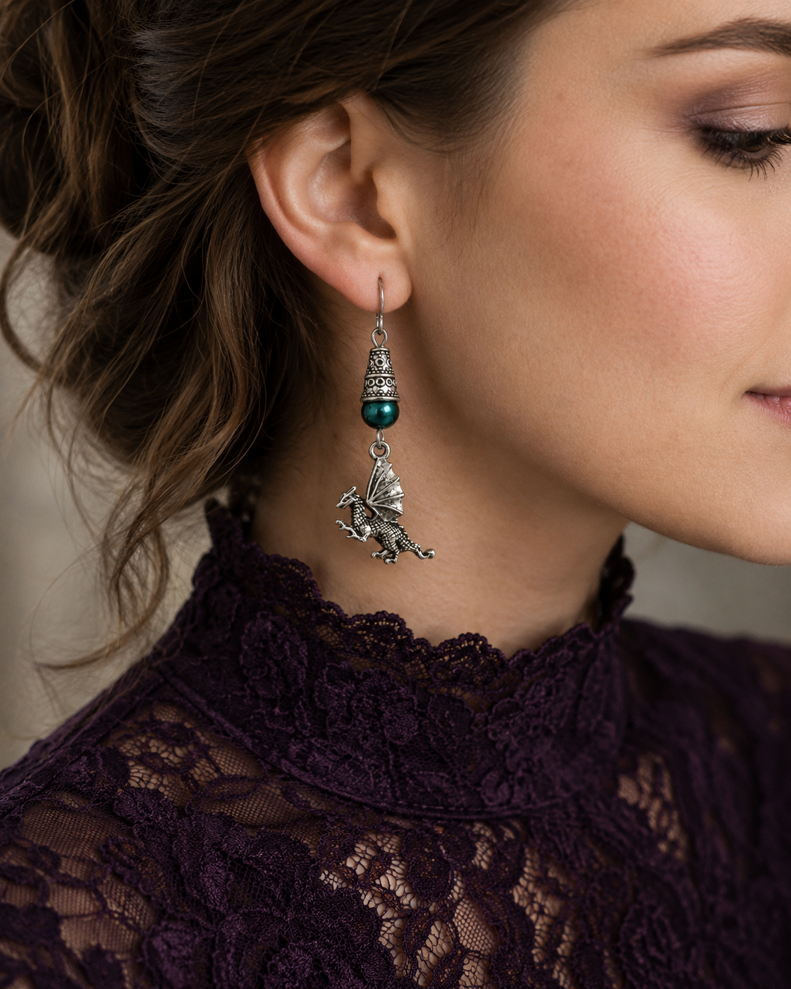 Dragon Earrings Black Lace Model ChatGPT.png