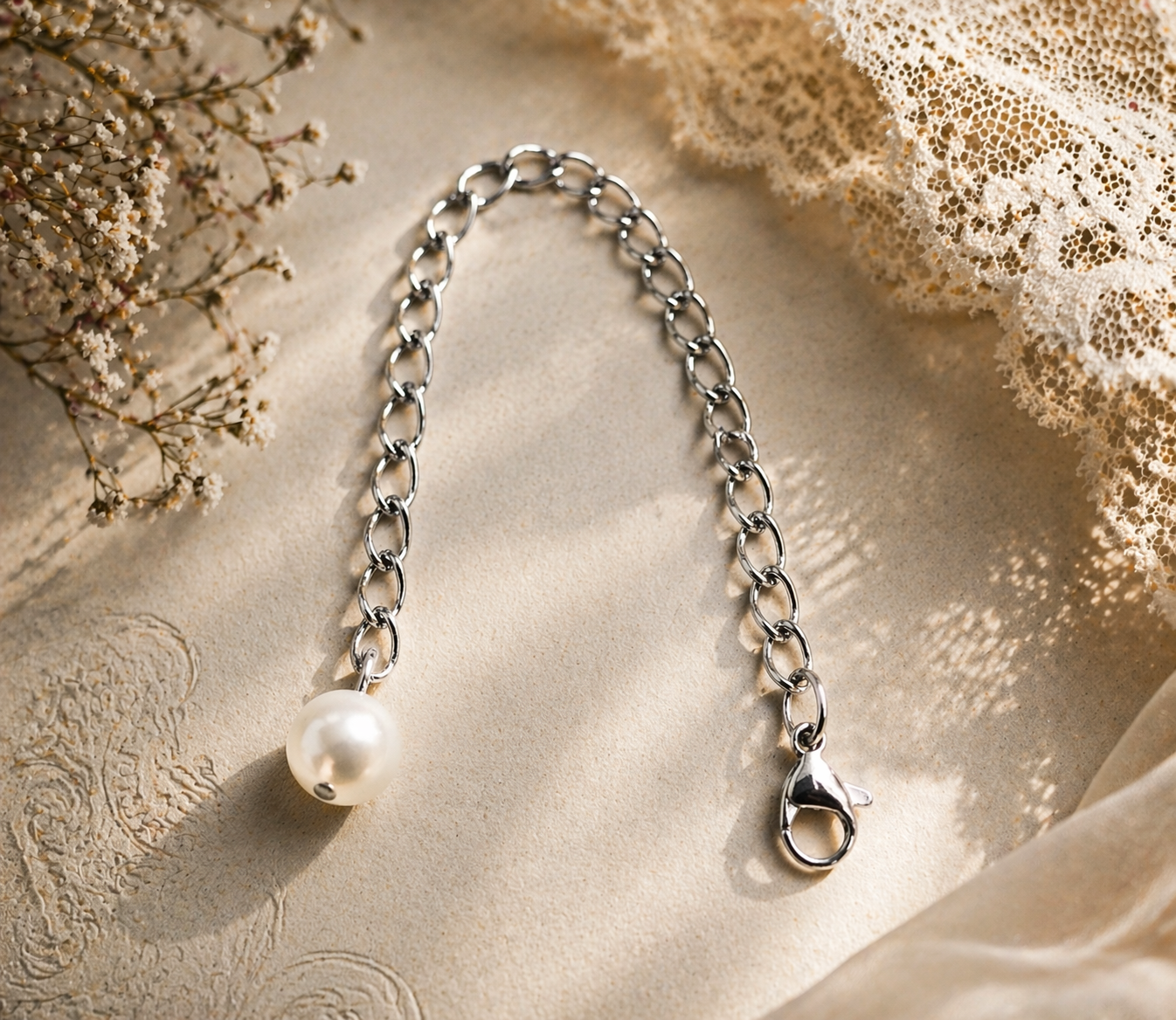Pearl Necklace Extender Chain Lace ChatGPT.png