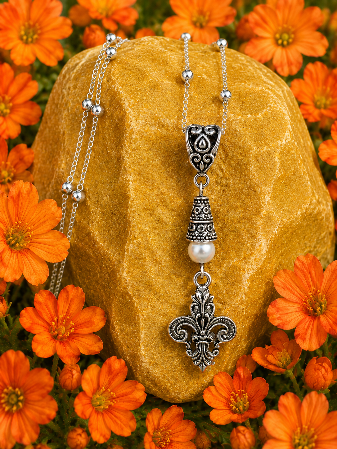 Fleur De Lis Necklace White Yellow Rock ChatGPT.png