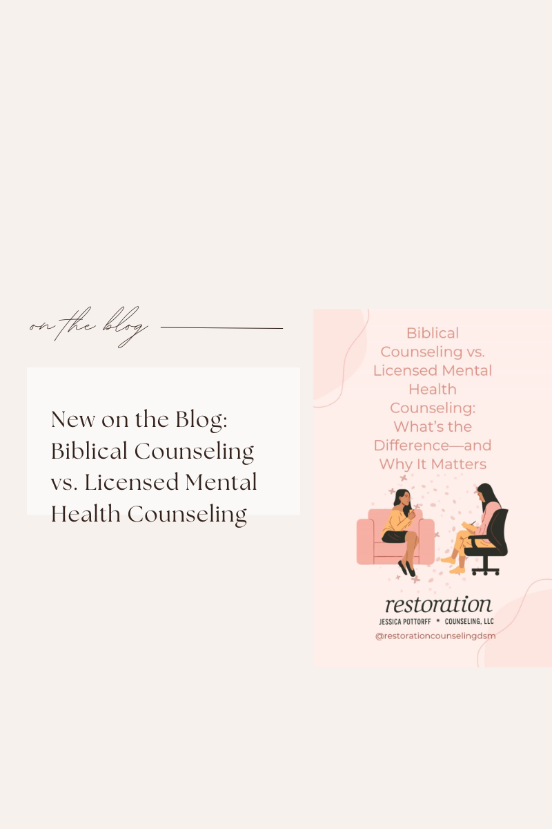 Biblical Counseling vs. Licensed Mental Health Counseling: What’s the Difference—and Why It Matters