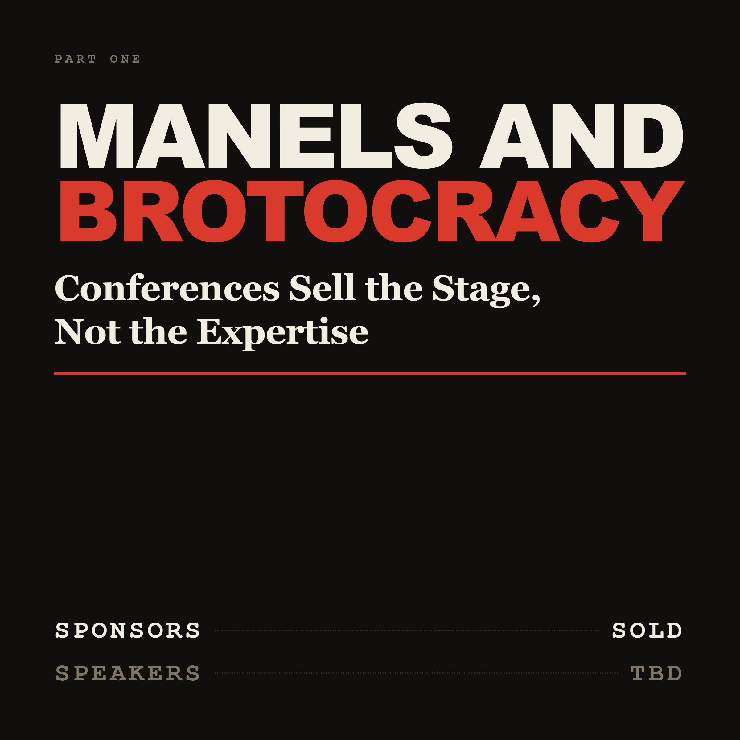 The Growing Popularity of Manels