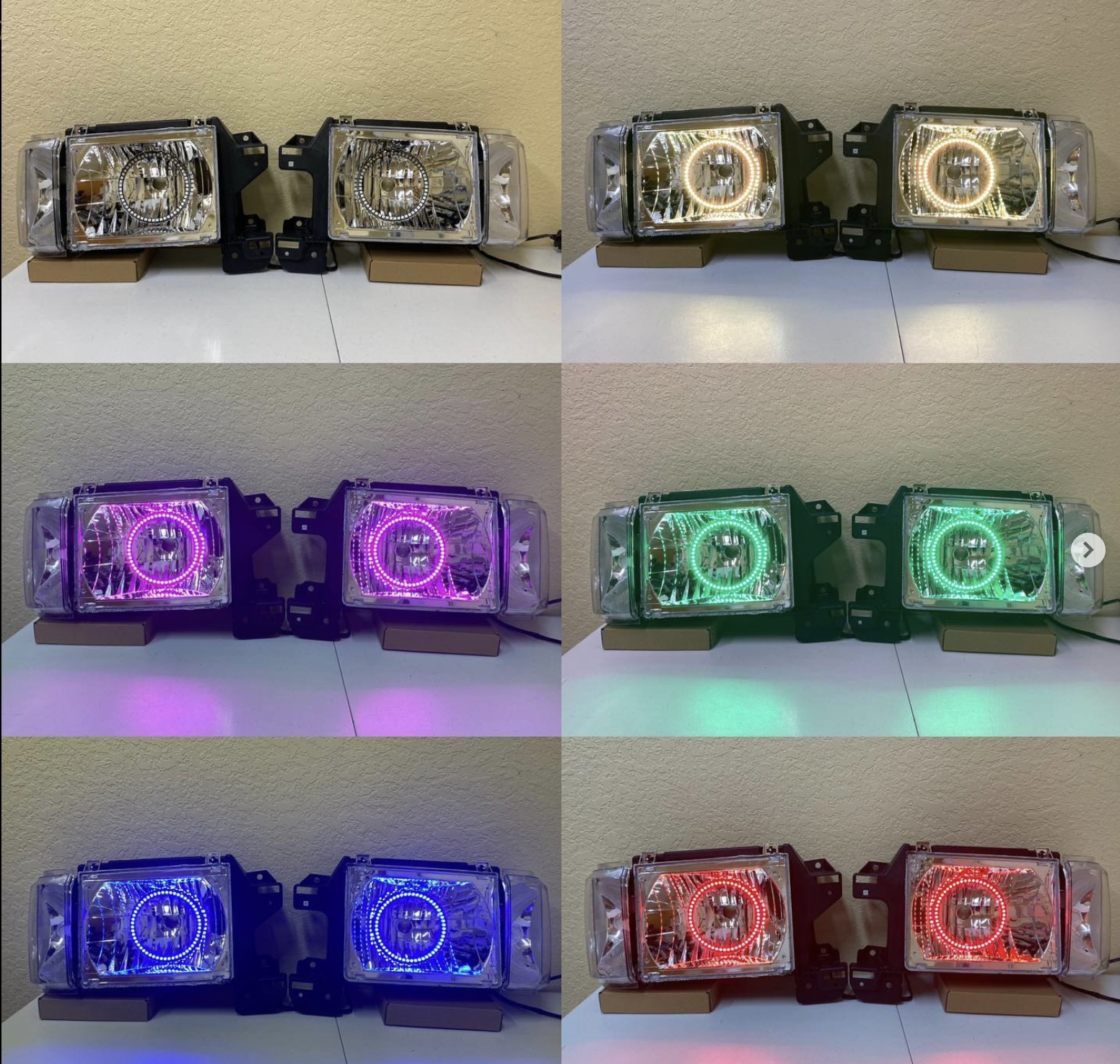 1987-1991 Ford OBS Halo Headlights