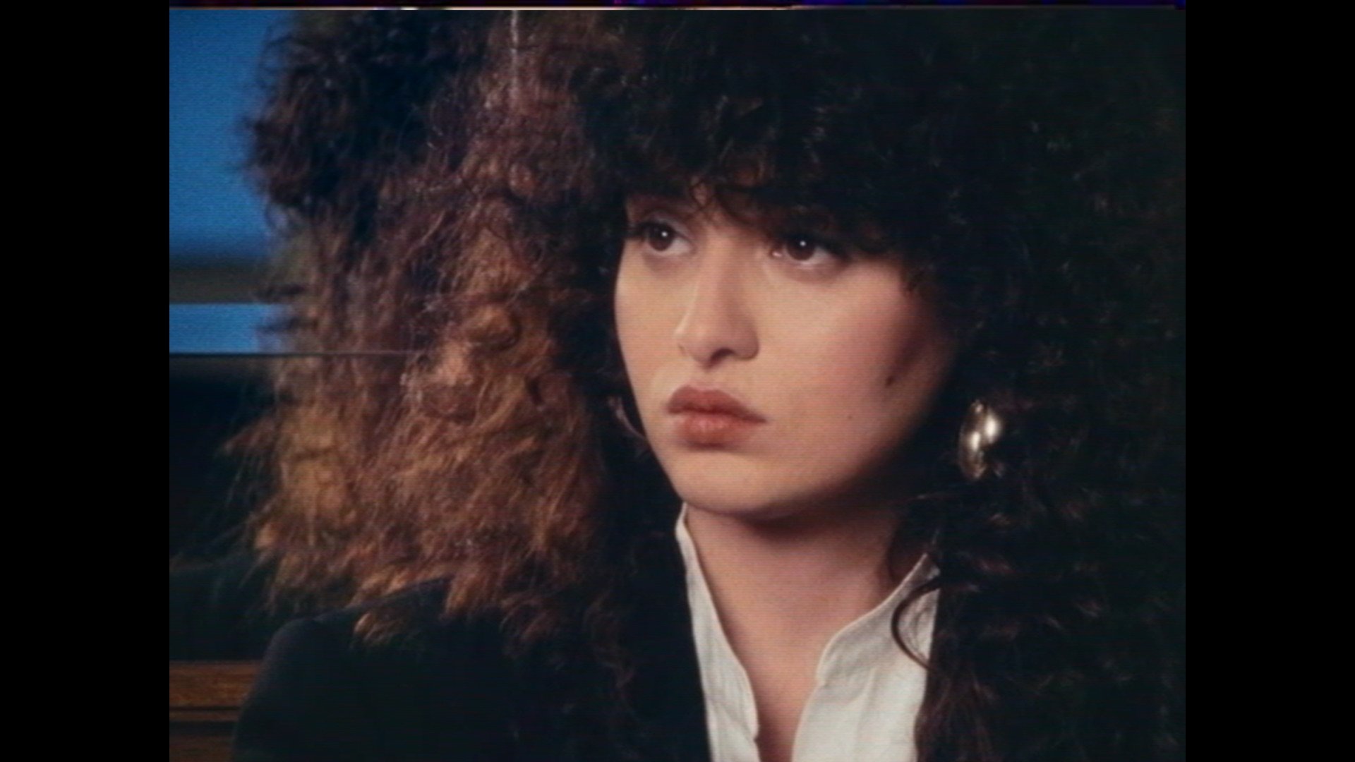 Video still of Manal Issa from 'Maria Schneider, 1983' (2022) by Elisabeth Subrin