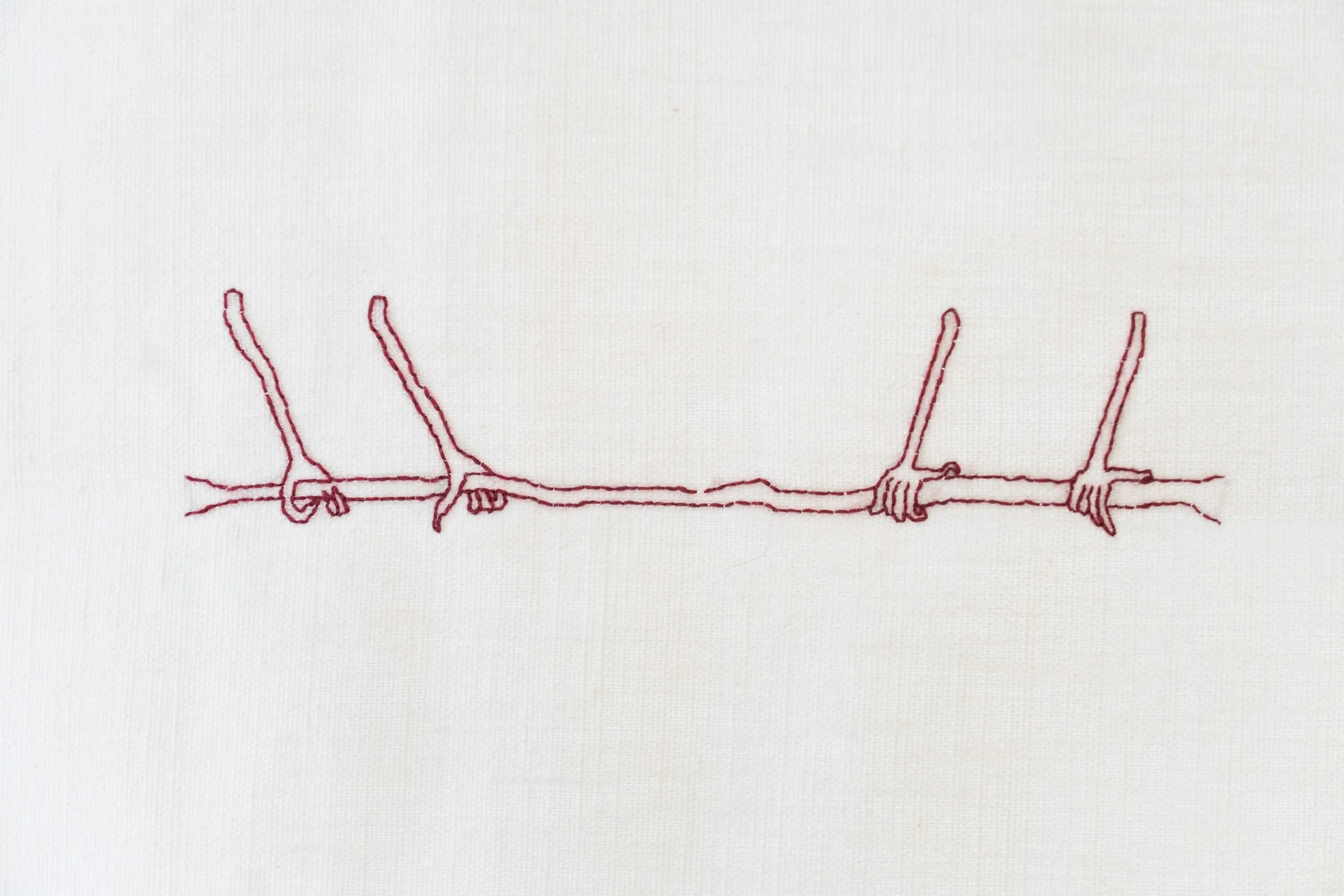 Detail of february waning (2025) as part of it is a body. it is your body., Zoe Meyer's solo exhibition, curated by Théo-Mario Coppola, GARAGE FONTANA, Modica, Italy, 2025-2026 | Photo: Studio Zoe Meyer, Courtesy: Zoe Meyer